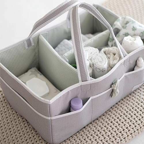 Miniatura 41 de Lily Miles Organizador de pañales para bebé, bolsa organizadora para artículos esenciales para bebé, cesta de baby shower, imprescindible para el