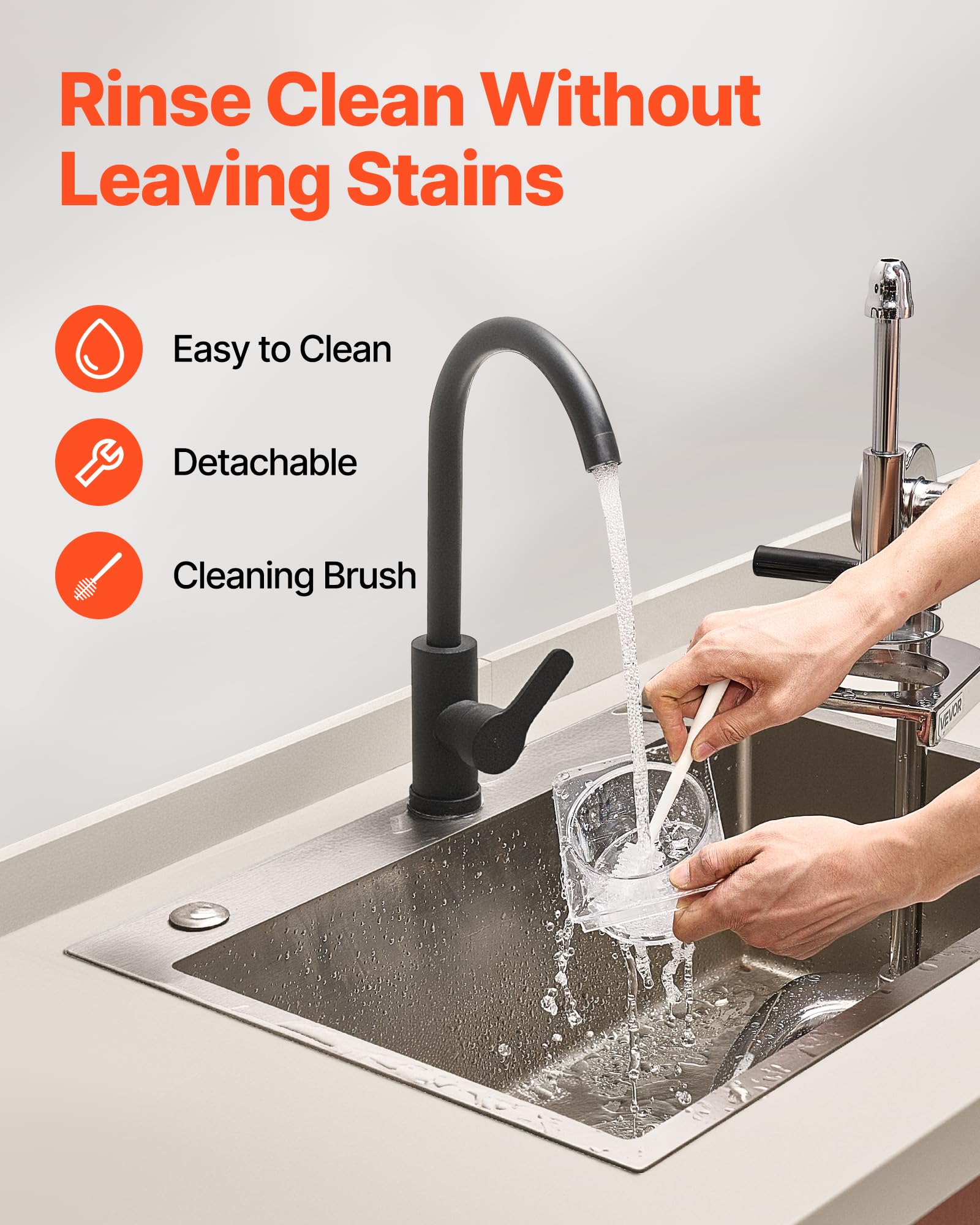 VEVOR Super long French Fry Squeezer, Commercial Fried Potato Strips Maker, Extra Long Japanese Style French Fries Maker with Pull-out Extruder, Manual Mashed Potato Extruder for Food Truck, Kitchen