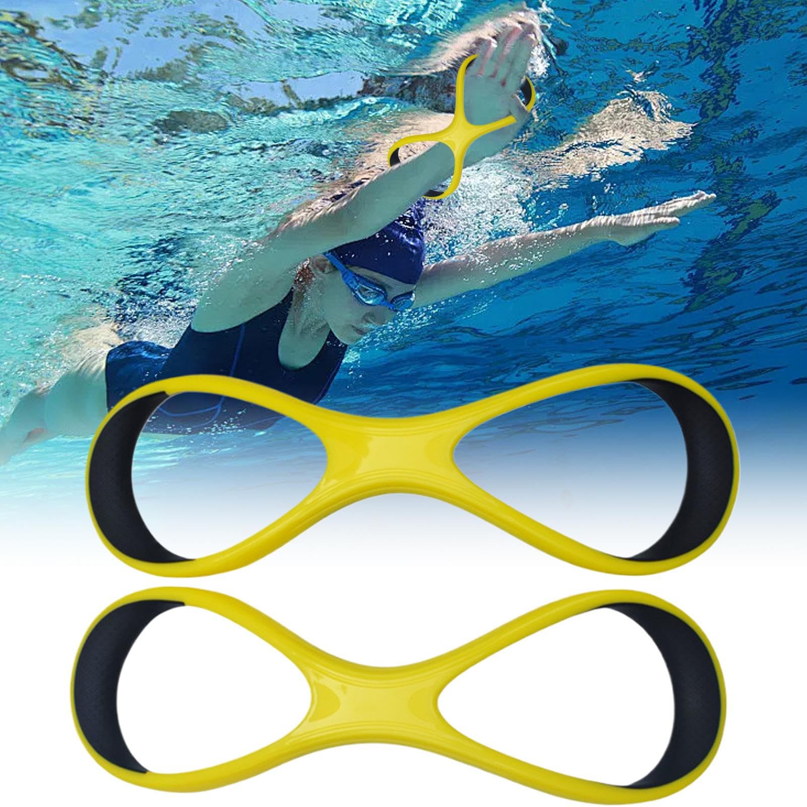 Swim Fine Adult, High Elbow Training Aid, Correzione Stregy Fin, Freestyle Sweep Equipment, Lightweight Swim Gear, Ideale per fitness, Backstroke Practice, Pool Drills, Lap Workouts