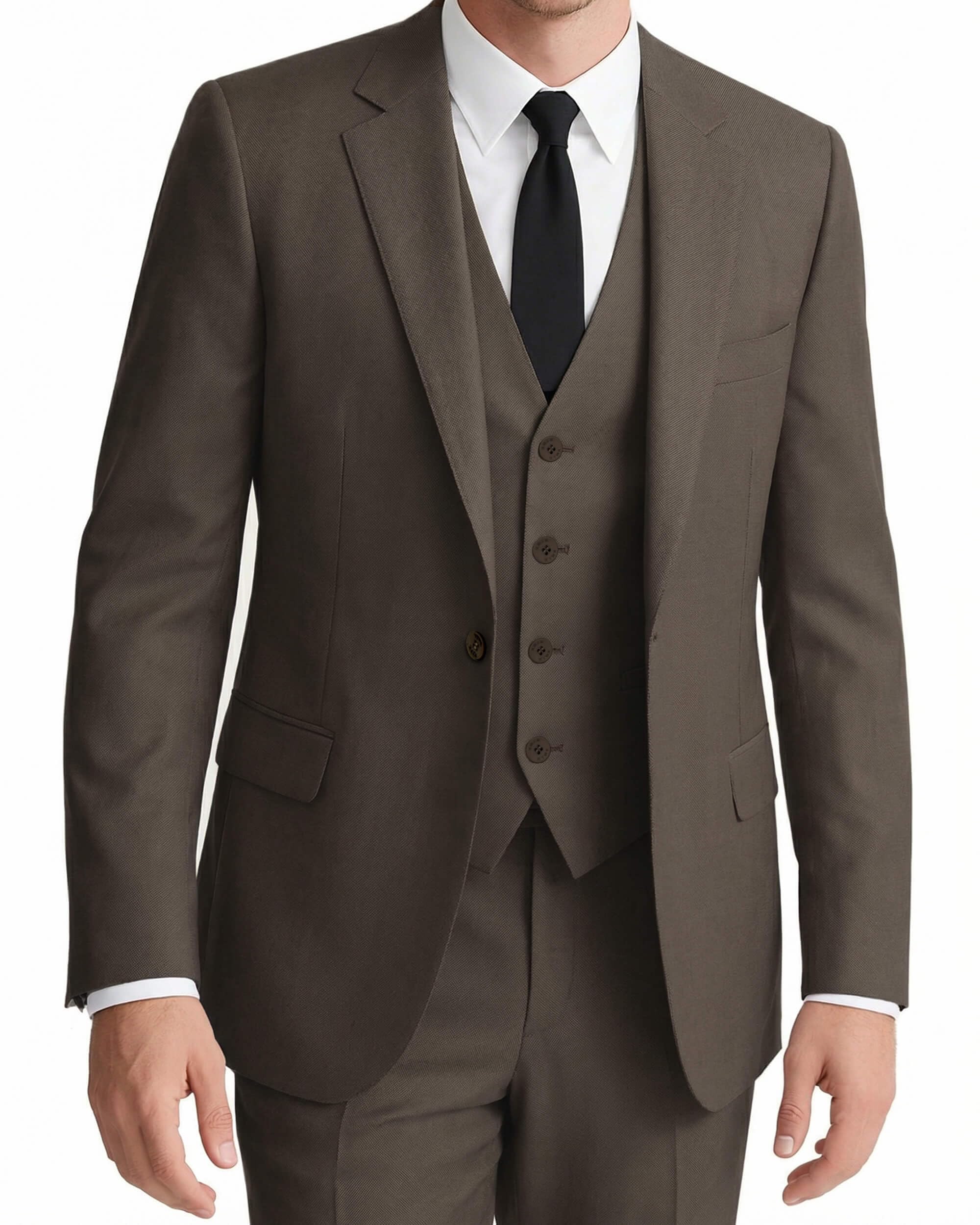Traje de Tres Piezas Slim fit para Hombre Esmoquin Formal Chaqueta Blazer Chaleco y Pantalones Ideal para Boda Fiesta de graduación Evento y Negocios