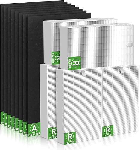 Paquete de 6 filtros HEPA HPA300 de repuesto para purificador de aire Honeywell HPA300 compatible con filtros HPA304 HPA200 HPA3300B HPA5300,
