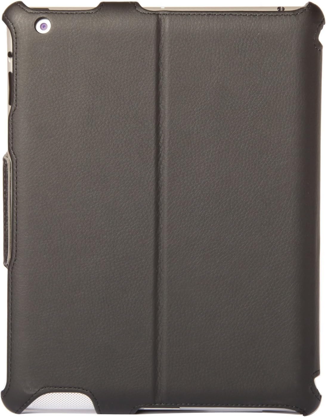 Poetic StrapBack Rigid Leather Wraped Case with Multi-Stand Options for The NEW iPad (3rd generation) / iPad 3 / iPad HD BLACK