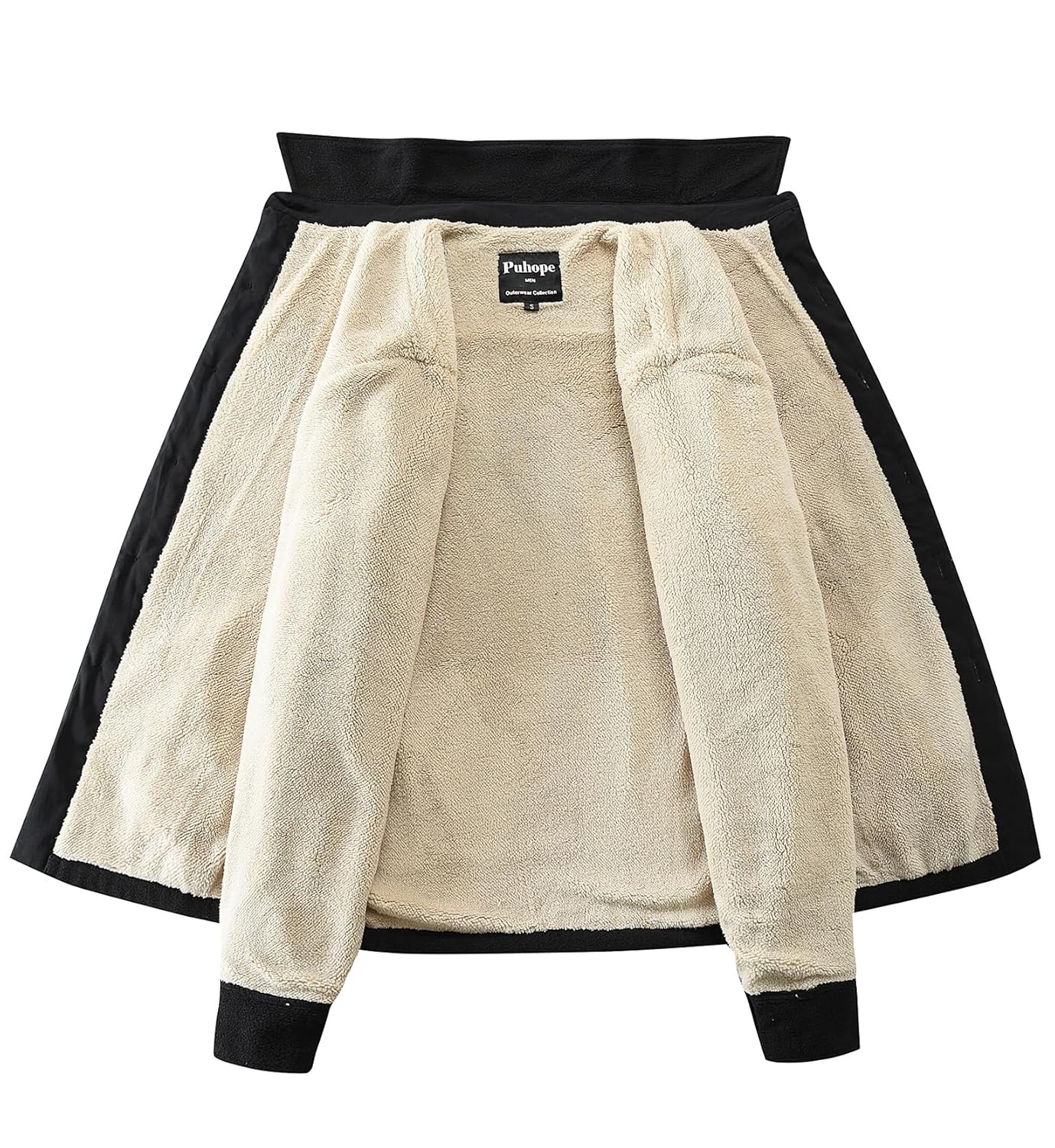 Puhope Jaqueta masculina de lã polar com forro de sherpa quente para homens, jaqueta grossa de botões com vários bolsos em promoção! Veja a oferta e mais achadinhos de Jaquetas & Casacos 8 Hoje é o melhor dia para comprar Puhope Jaqueta masculina de lã polar com forro de sherpa quente para homens, jaqueta grossa de botões com vários bolsos com aquele preço maroto! Promoção! Aproveite a oferta! 8