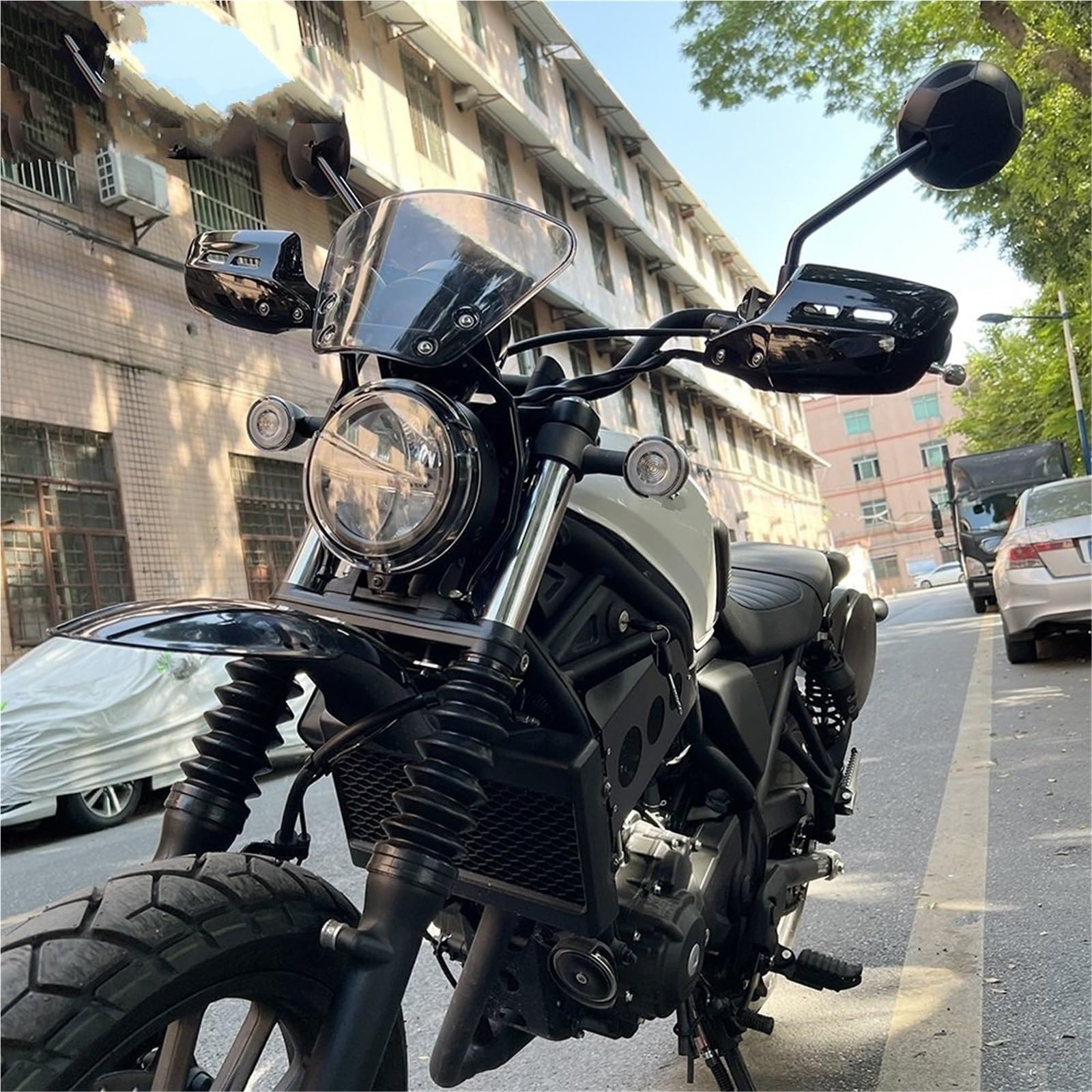 Front Bumper Splitter dachowy Pasuje do Honda Cl250 Cl500 2023 2024 Scrambler cl500 Osłony szyby przedniej Spoiler Deflektor