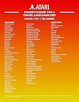 Vista 6 de My Arcade Atari Pocket Player Bundle: Portable Video Game Console with 100 Games, Travel Case and Screen Protector Included