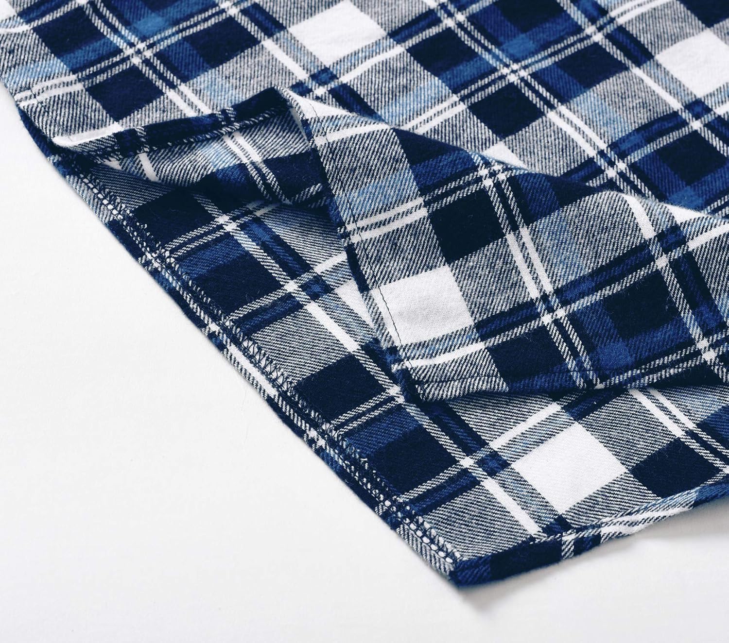 Latuza Women's Plaid Flannel Nightgowns Full Length Sleep Shirts - Image 3