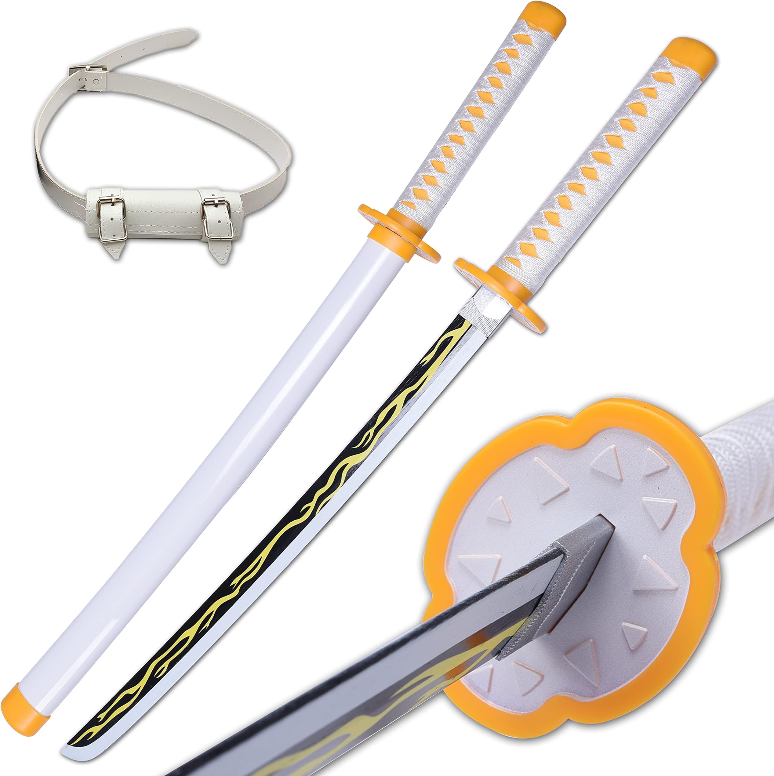 Ziqing Demon Slayer Sword Agatsuma Zenitsu Katana 31 inch with Multiple Styles to Choose from