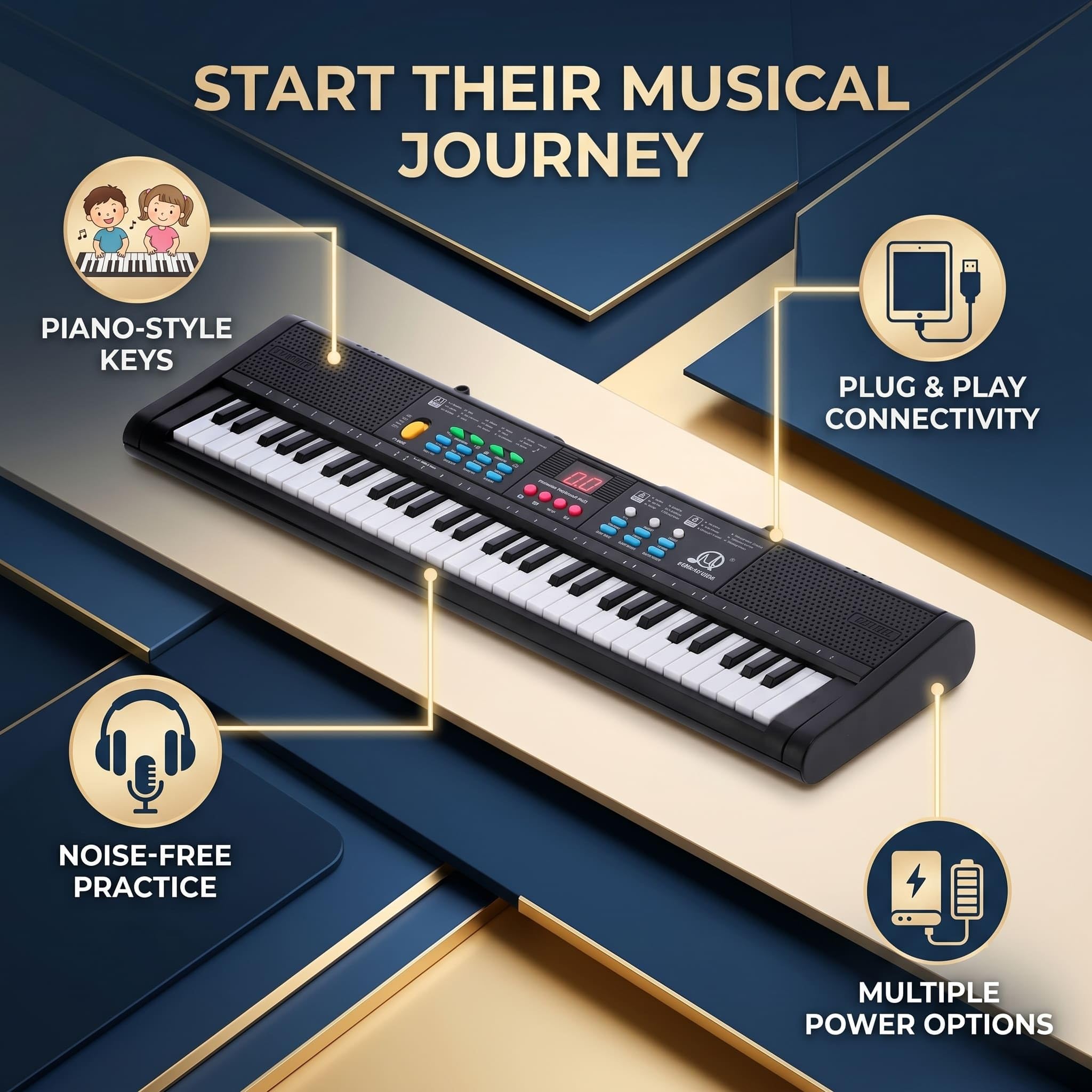 Pianino klawiaturowe, 61 klawiszy, wielofunkcyjne klawiatury elektroniczne, pianino cyfrowe z mikrofonem MQ6186, ładowanie USB, do ćwiczeń, nagrywania, programowania, akordy