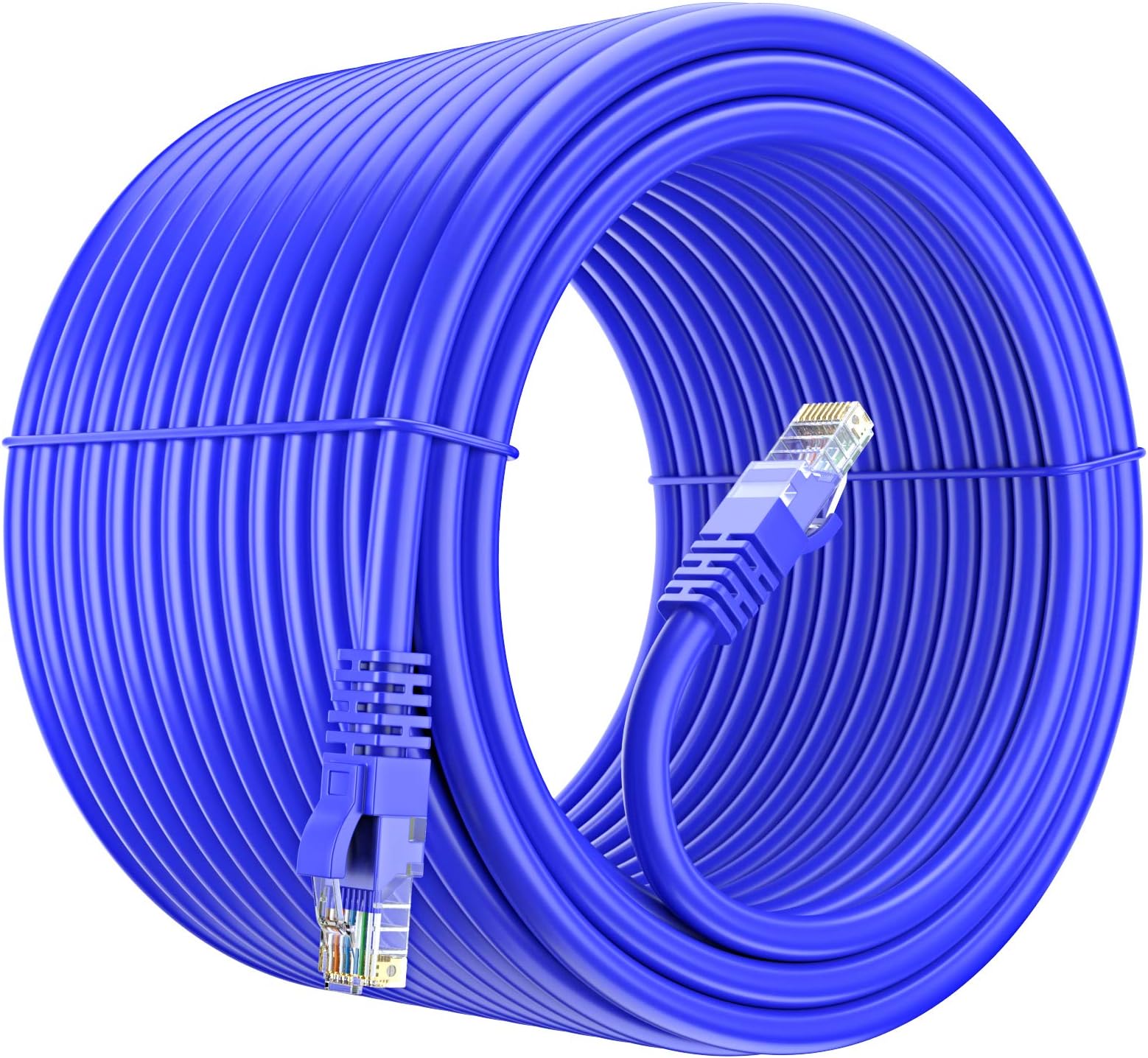 Maximm Cat 6 Ethernet Cable 250 Ft, 100% Pure Copper, Cat6 Cable LAN Cable, Internet Cable and Network Cable - UTP (Blue)