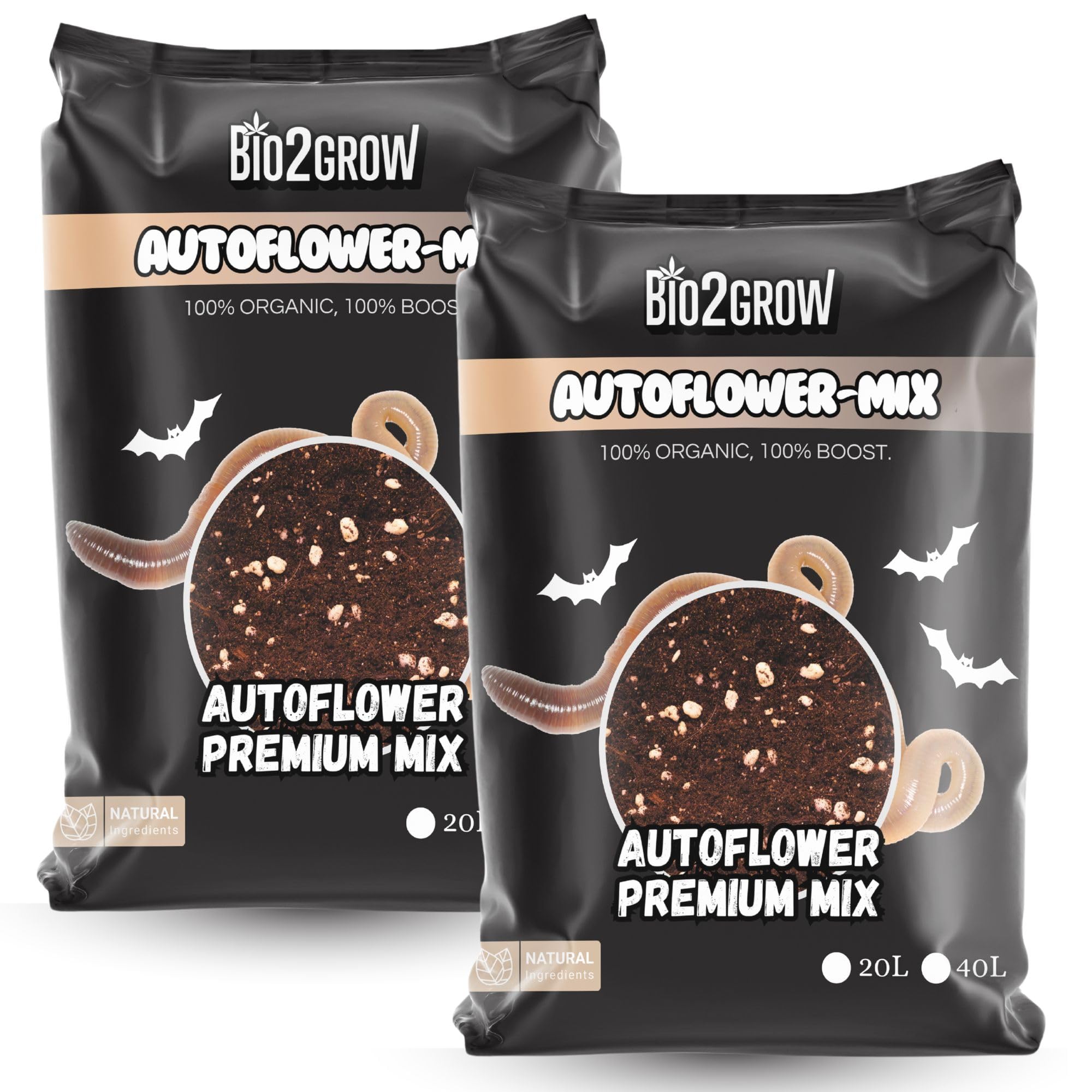 Autoflower Mix 80 Liter - Automatik Indoor & Outdoor Blumenerde für Pflanzen Leichte Mischung Gemüse Anbau Supermix