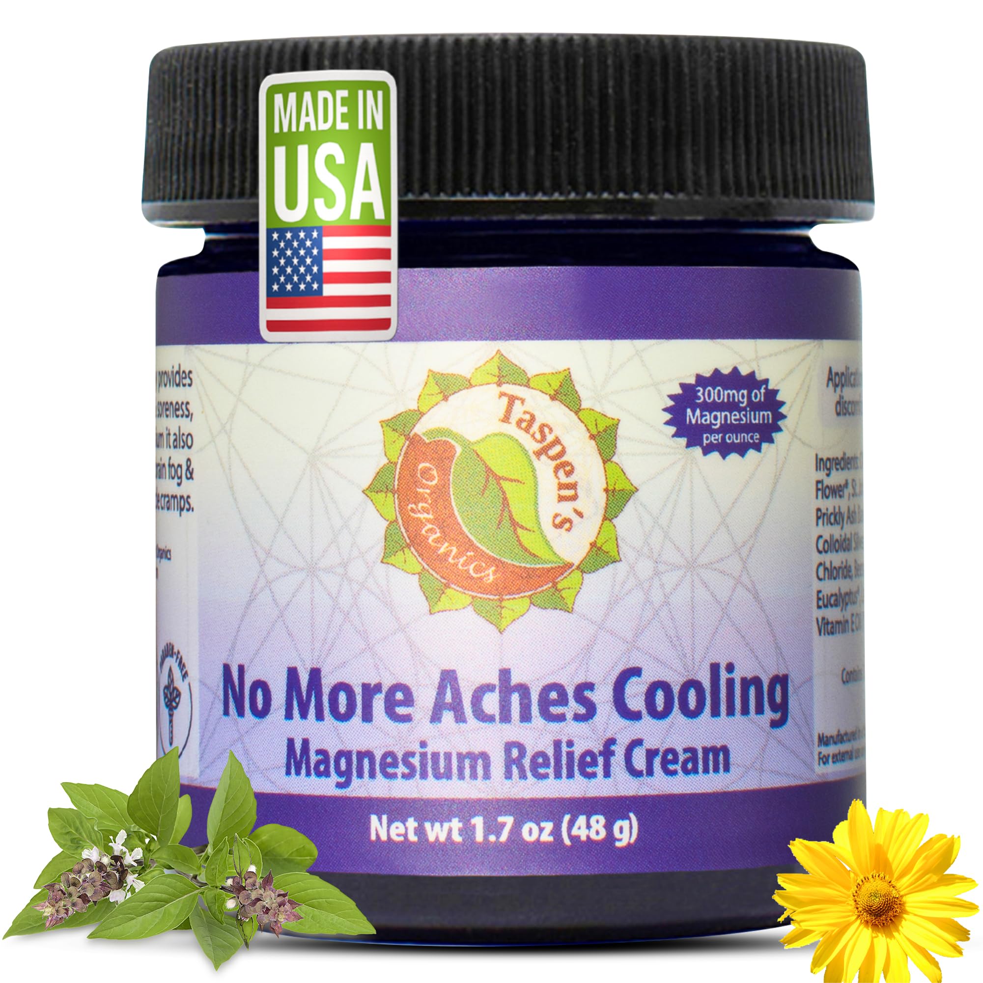 Amazon.com: Taspen's Organics Magnesium No More Aches Cooling