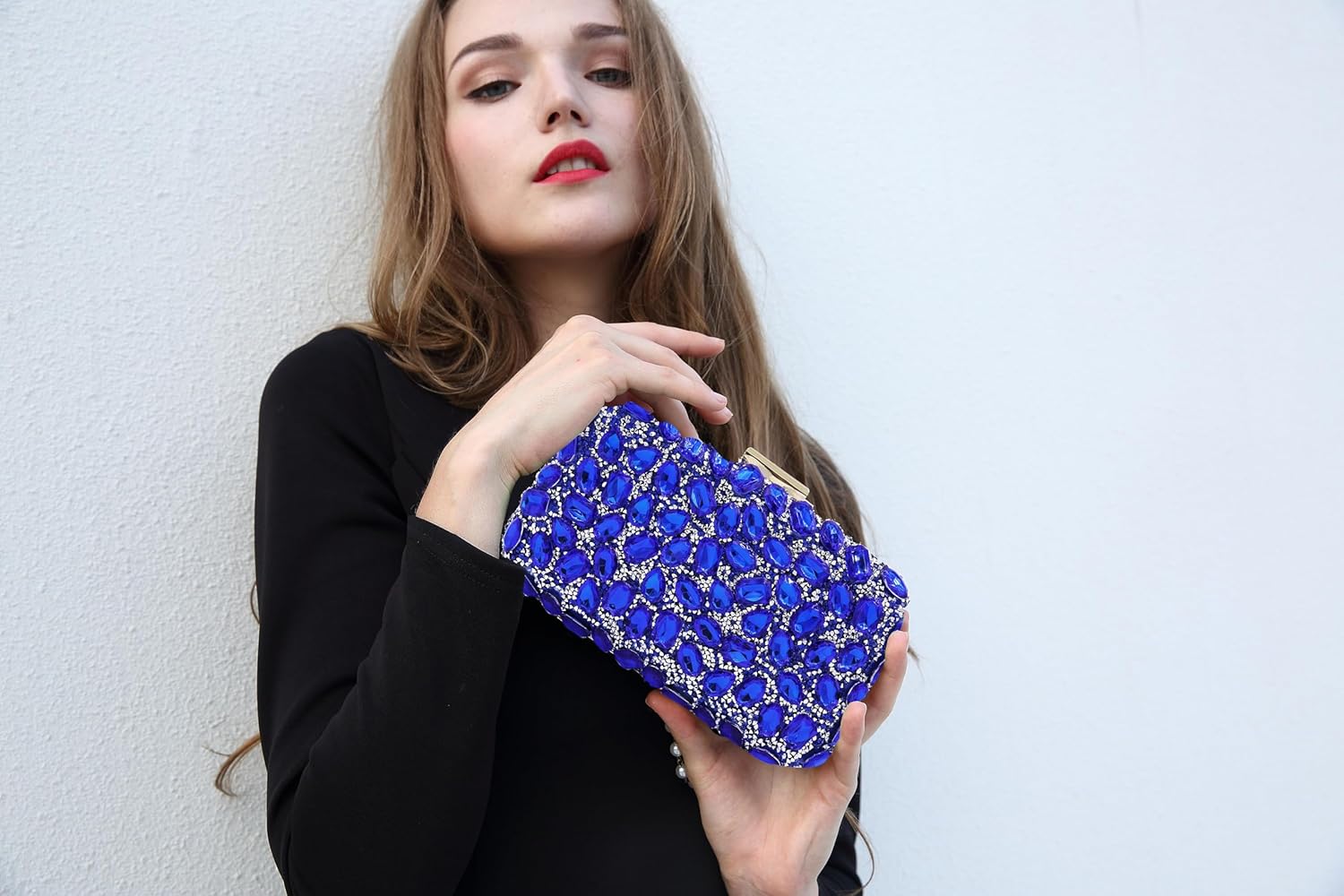 Milisente Clutch Purses For Women Crystal Clutches Evening Bags Gemstone Clutch Purse For Wedding Formal - Image 2