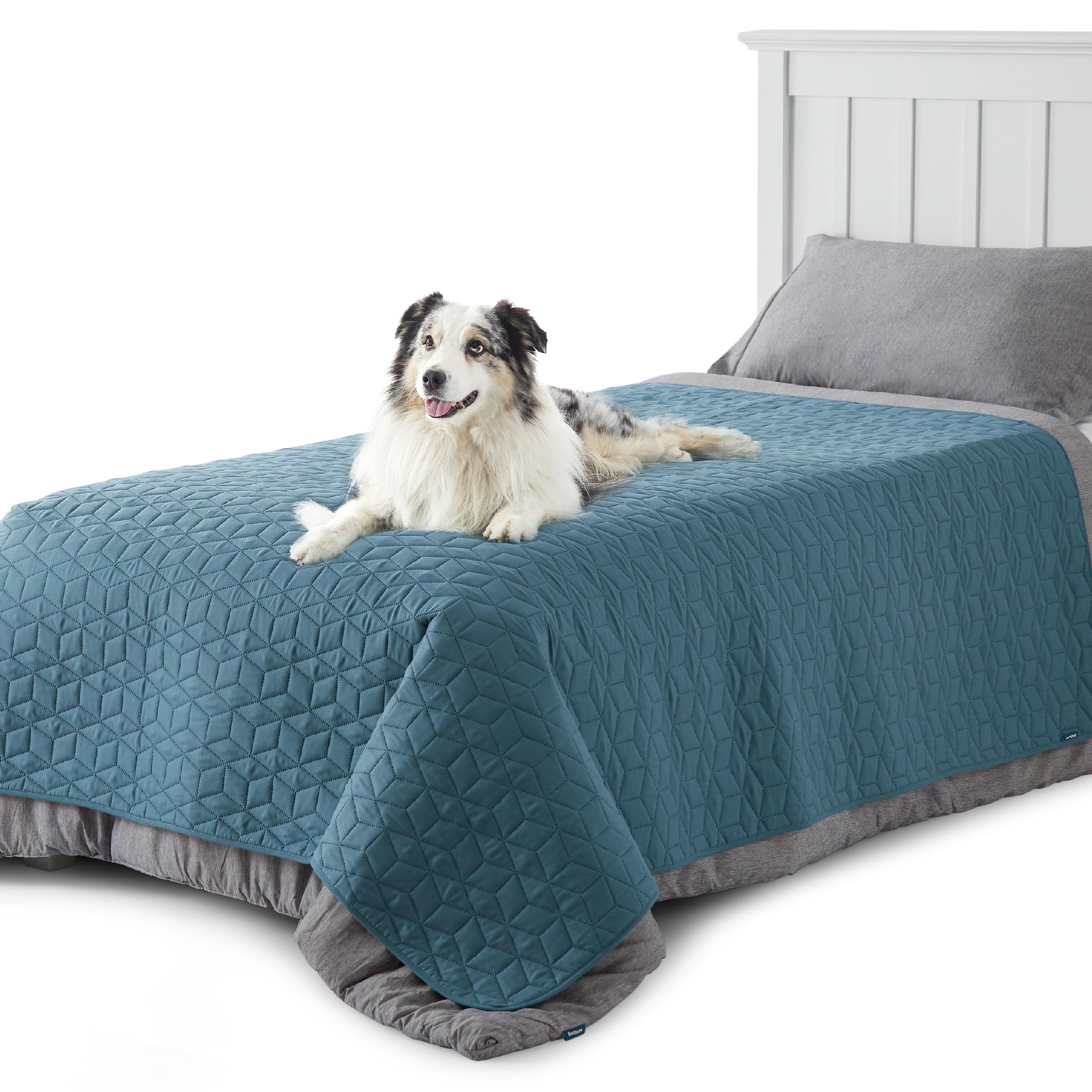 Bedsure 100% Waterproof Bed Cover for Dogs Washable - Non Slip Waterproof Dog Blanket for Bed, Lightweight Furniture Protector Durable for Pet Cat