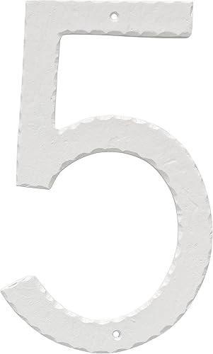 Montague Metal Products THN-10-5-W - Placa de aluminio para exteriores, tamaño mediano, color blanco