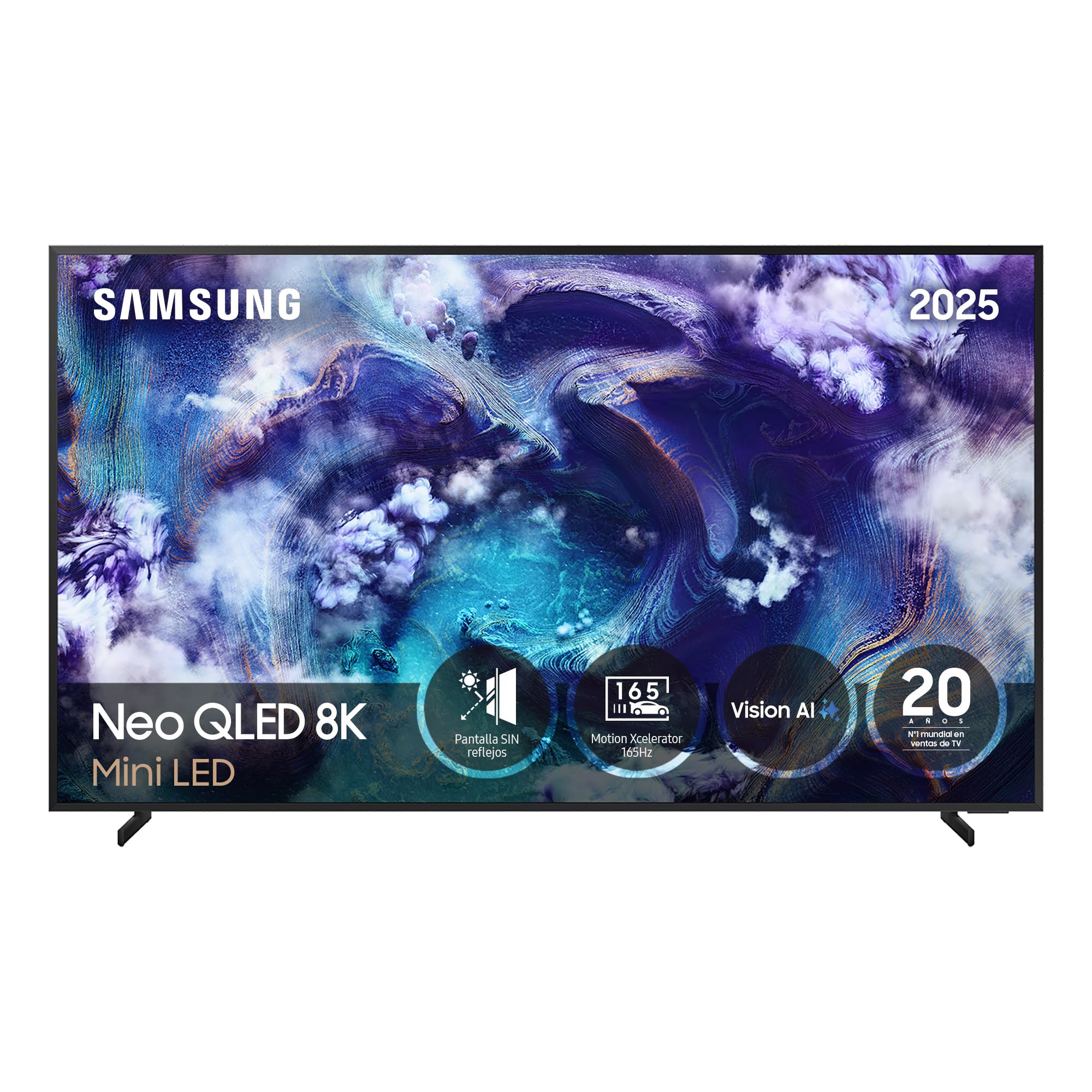 Samsung TV 65 Pulgadas Neo QLED QN900F 8K Mini LED Smart TV con Vision AI, Pantalla sin Reflejos con Glare Free y Motion Xcelerator 165Hz