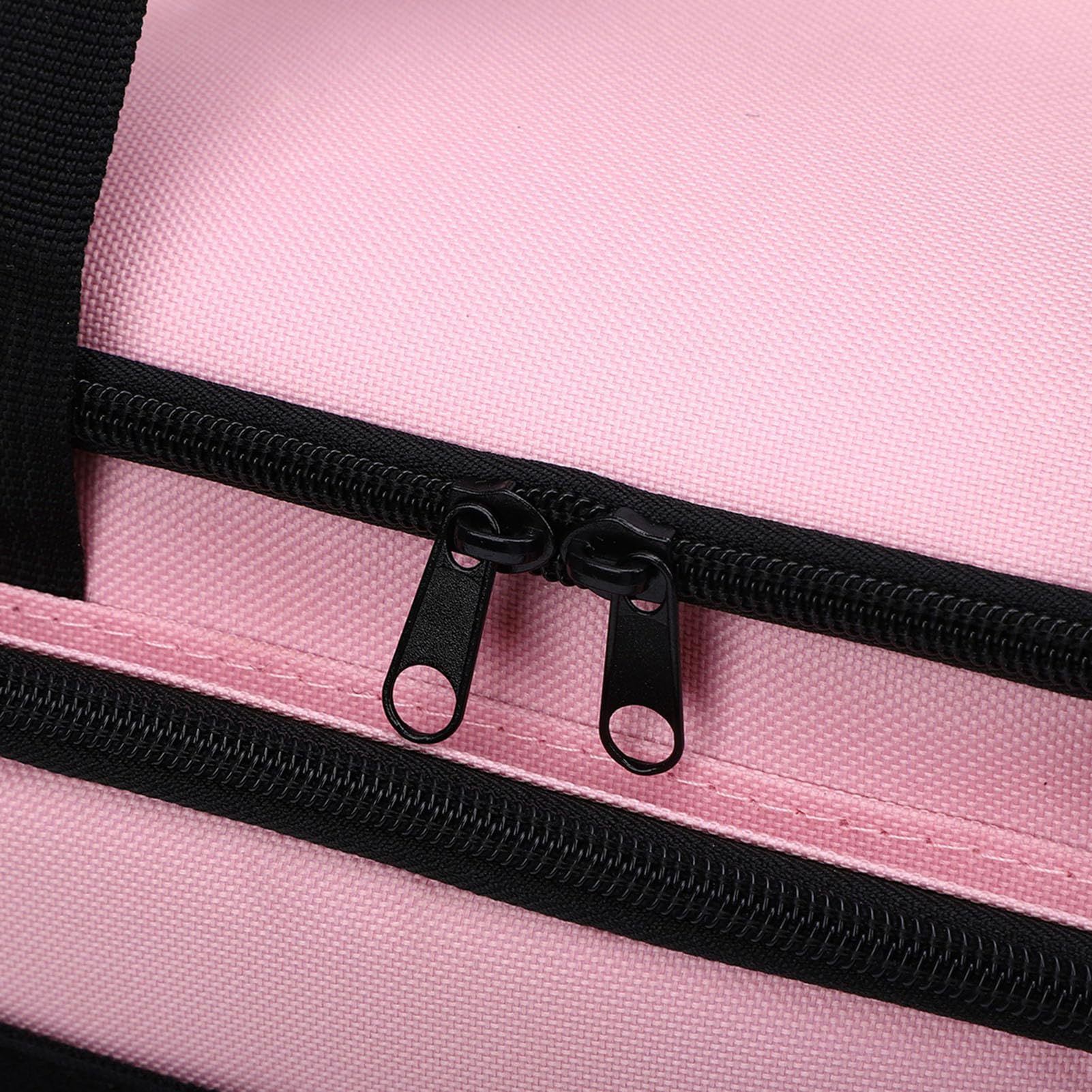 Sac à Outils Rose 33cm, Ouverture Large Nylon Léger | Compartiments Multi-usages pour Outils, Accès Rapide sans Fouiller, Bandoulière Réglable Confortable, Pour Électriciens et Pr