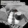Gooseneck Kettle 1 Litre Stainless Steel Kettle with Thermometer Pour Over with Long Spout Tea Kettle Induction Suitable for Coffee and Tea Hand Drip Kettle for Gas and Electric Stove
