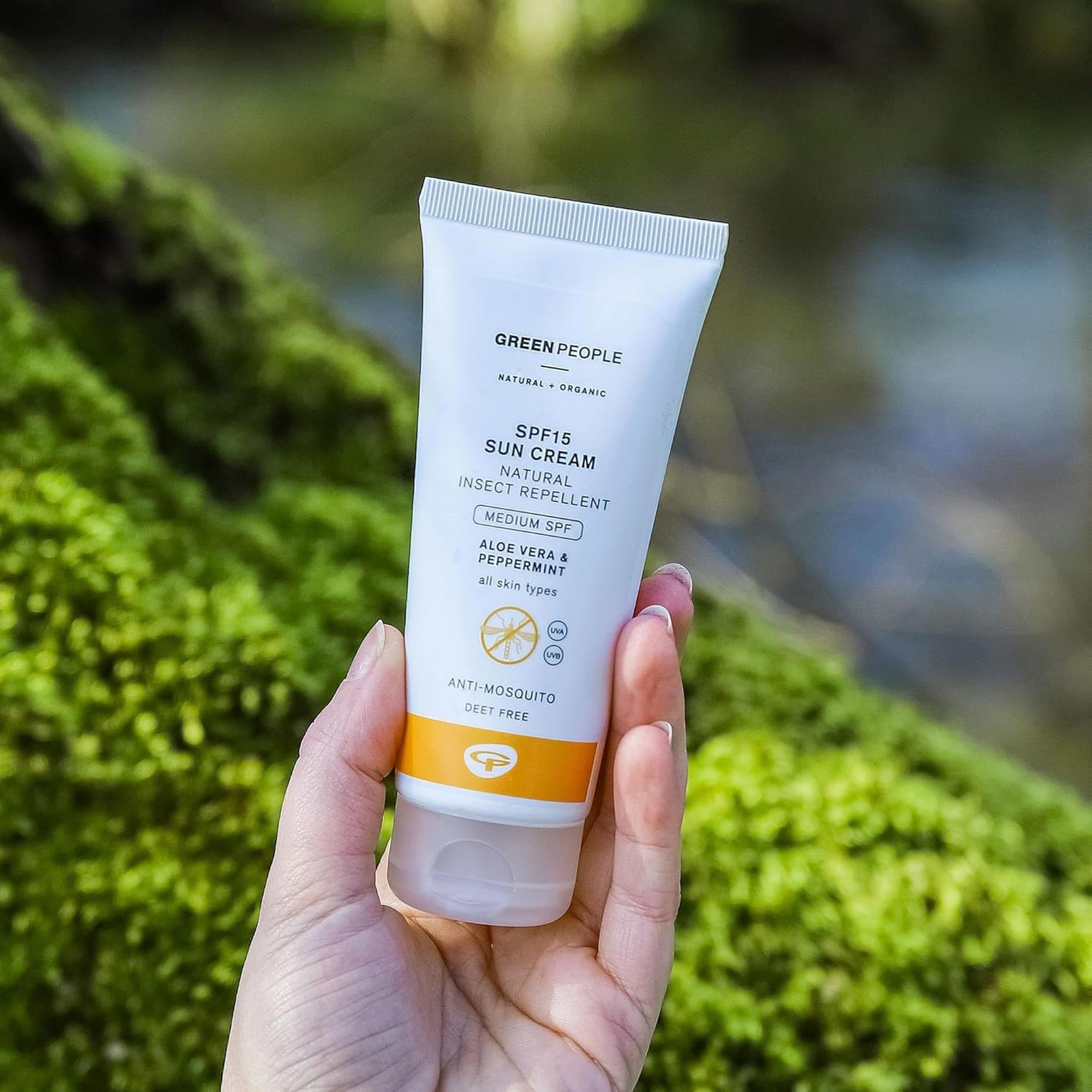 Green People SPF15 Sonnencreme mit Insektenschutzmittel, 100ml