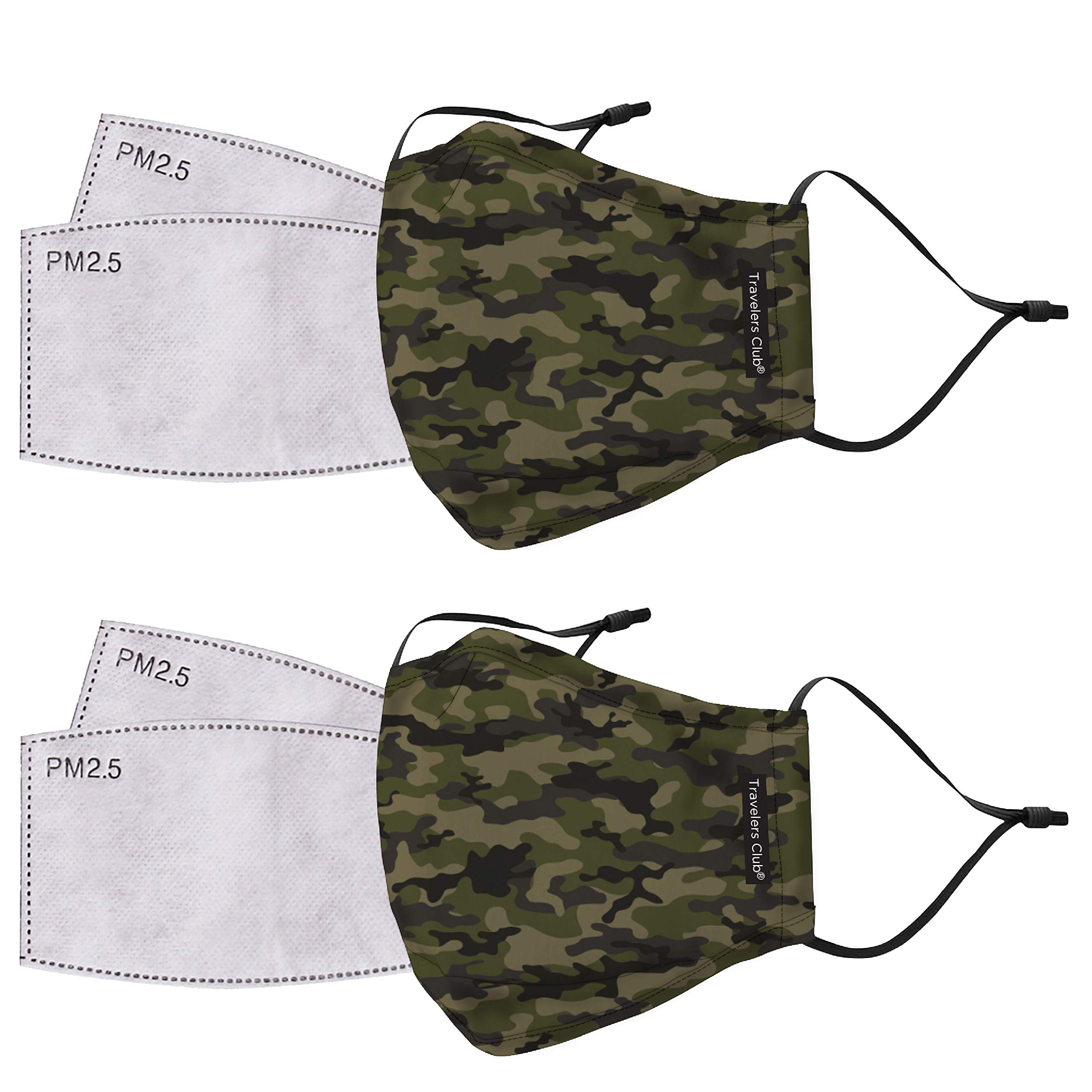Snapklik.com : Travelers Club Standard 2 Face Mask Plus 4 Air Filters