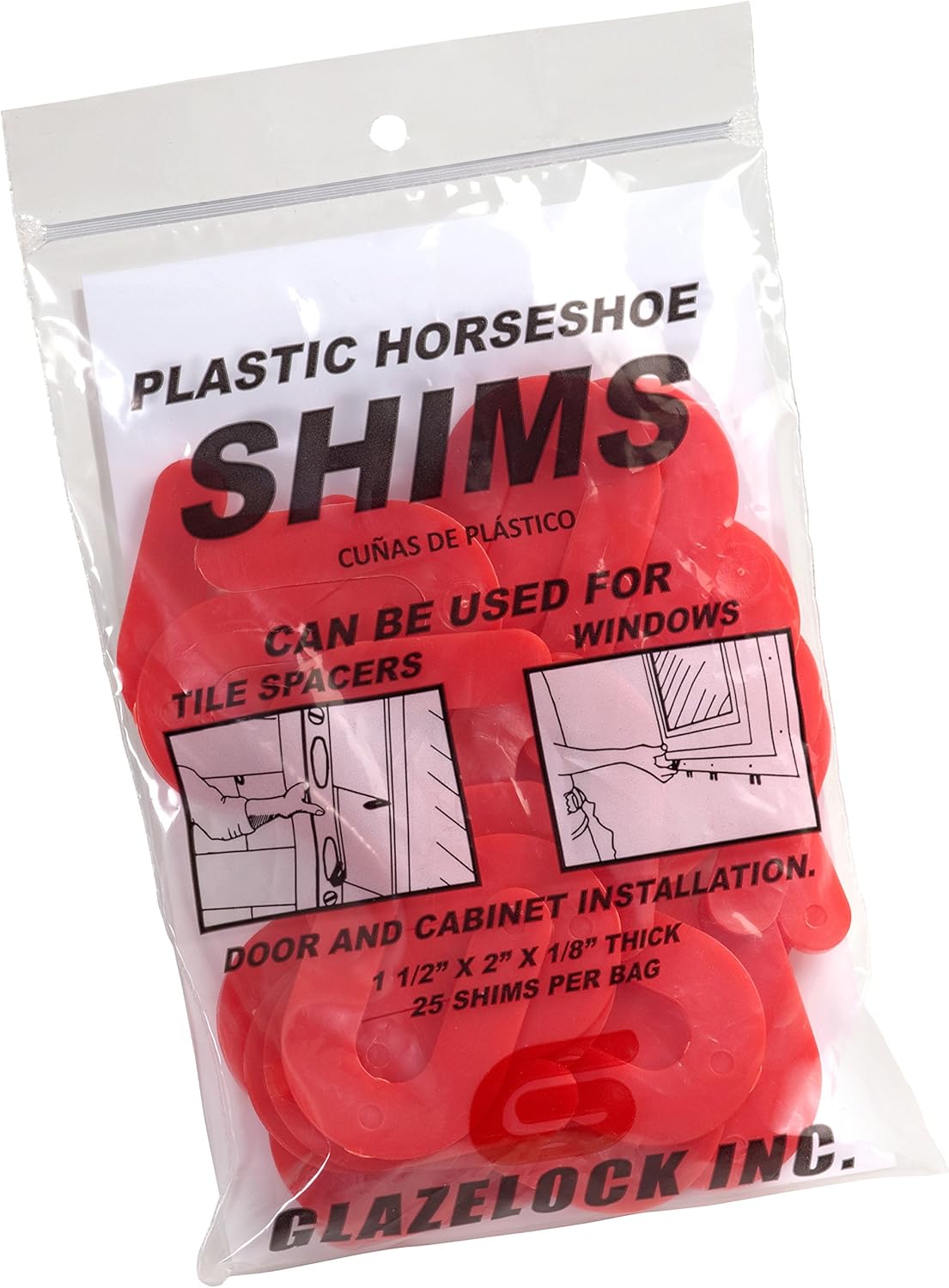 Shim Packs 11/2 x 2 x 1/8 Shims 30 Shims/Pack