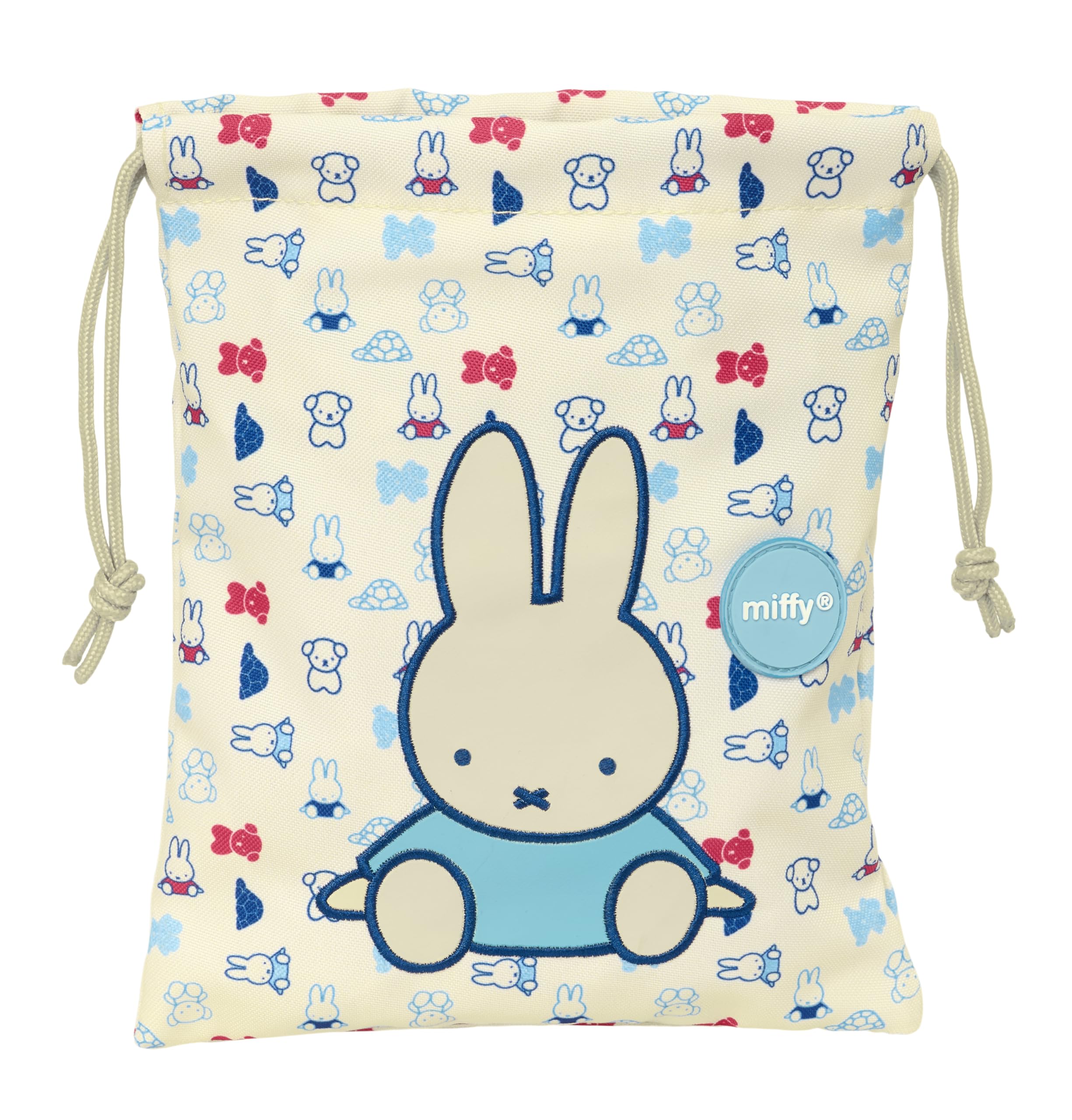 safta MIFFY BUDDY torba na przekąski, wysoka jakość i maksymalna wytrzymałość, na posiłki, czas wolny, 20 x 25 cm, pastelowy beż, M, casualowy