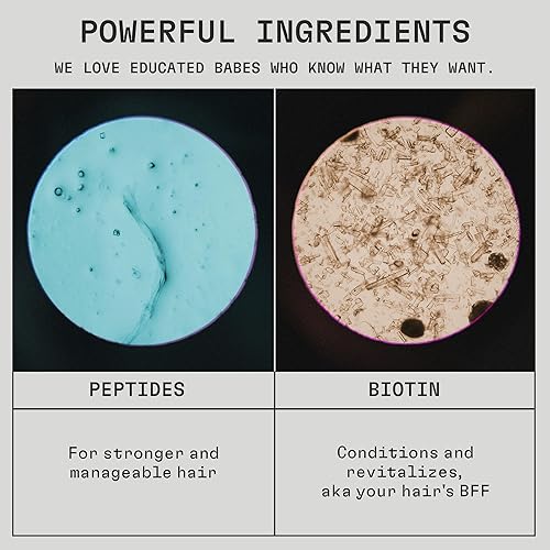 Miniatura 3 de Pure Strength - Acondicionador para el cabello, verificado por EWG, infundido con péptidos y biotina, para cabello frágil y dañado, ingredientes