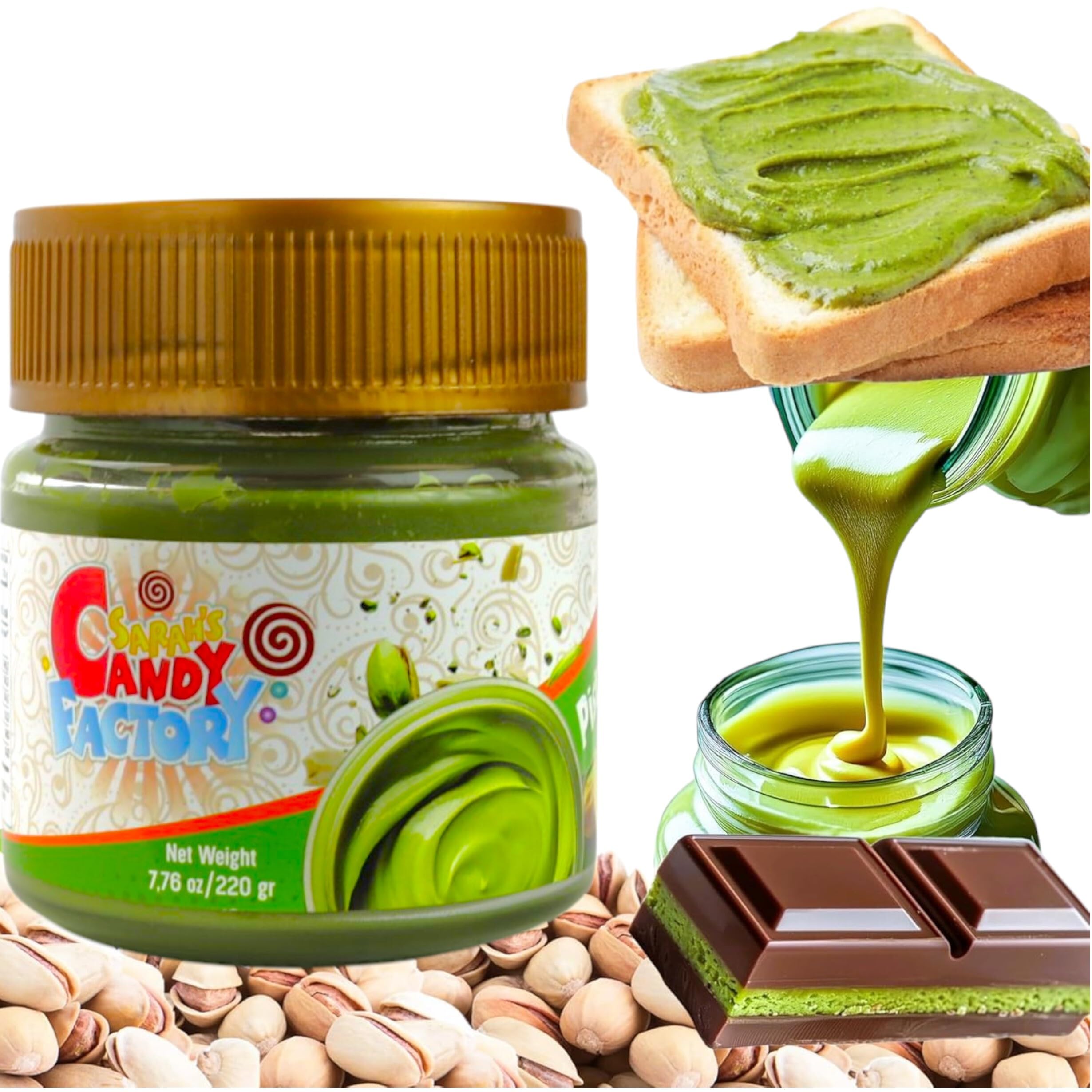 Pistachio Butter Spreadable Cream 7 75 oz 220 gr in Glass Jar 30 Pistachios Rich Nutty Cream Spread — view 7