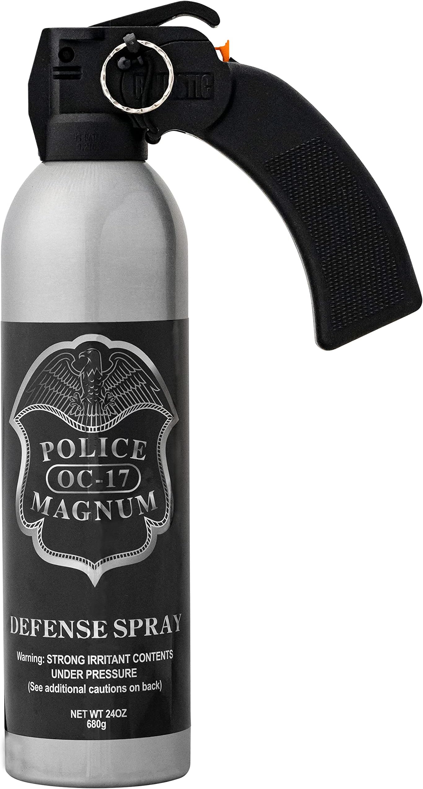 Large Pepper Spray Home Defense Security- Safe Non Lethal Protection- Powerful 25ft Wide Fog Spray- Made in The USA - 1 Pistol Grip