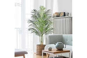 5ft Artificial Palm Tree Indoor Plant Tall Fake Tropical Paradise Palm Tree...