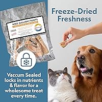 Vista 9 de Fresh Is Best Filetes de salmón liofilizados para perros – Pescado crudo liofilizado para gatos y caninos en bolsa resellable con cremallera