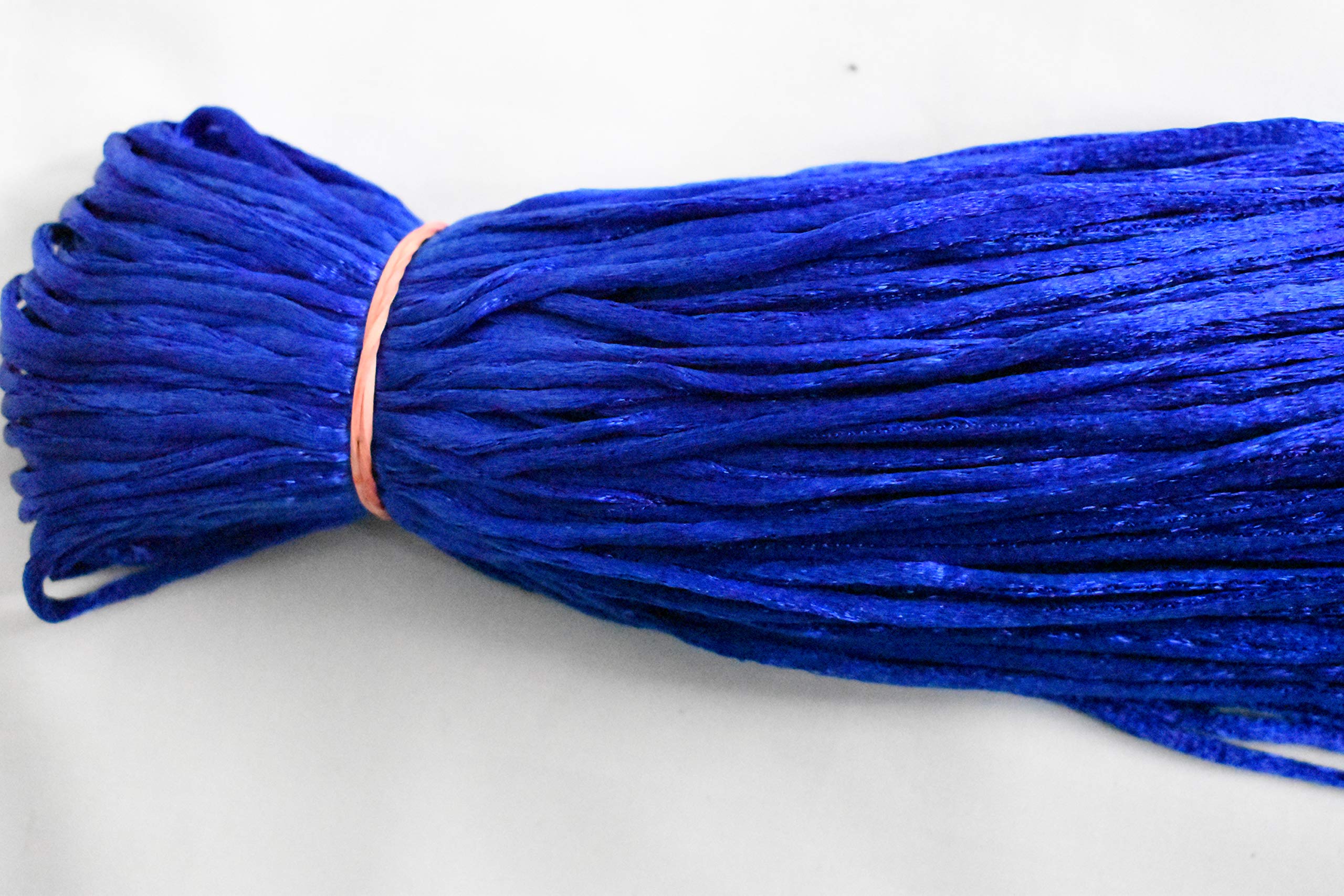 Samarth Malai Macrame Cord/Malai Dori/Silk Macrame (90 Meter) (Blue)
