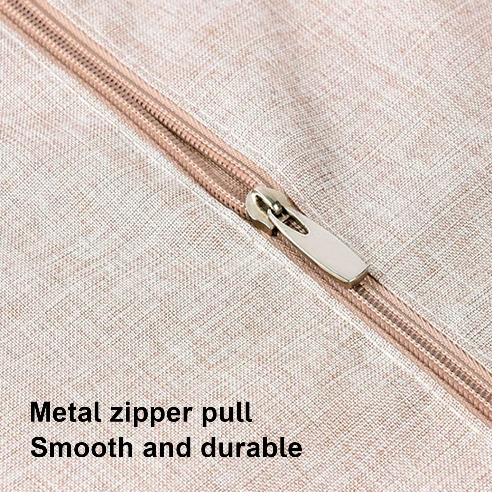 Bolsas para Guardar Ropa, Fundas Ropa de Algodón y Lino con Ventana Transparente, Guardar Abrigos y Plumíferos(58 * 16 * 130cm/23 * 6 * 51in)