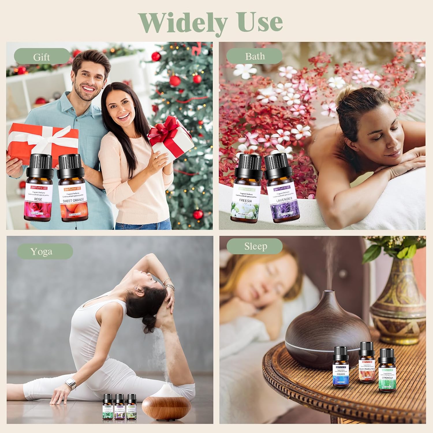 24 Pcs Essential Oil Set for Diffuser 10ml Each Fragrance Oil for Candle Making, Soap Making, Aromatherapy, Humidifiers (Fresh) - Image 6