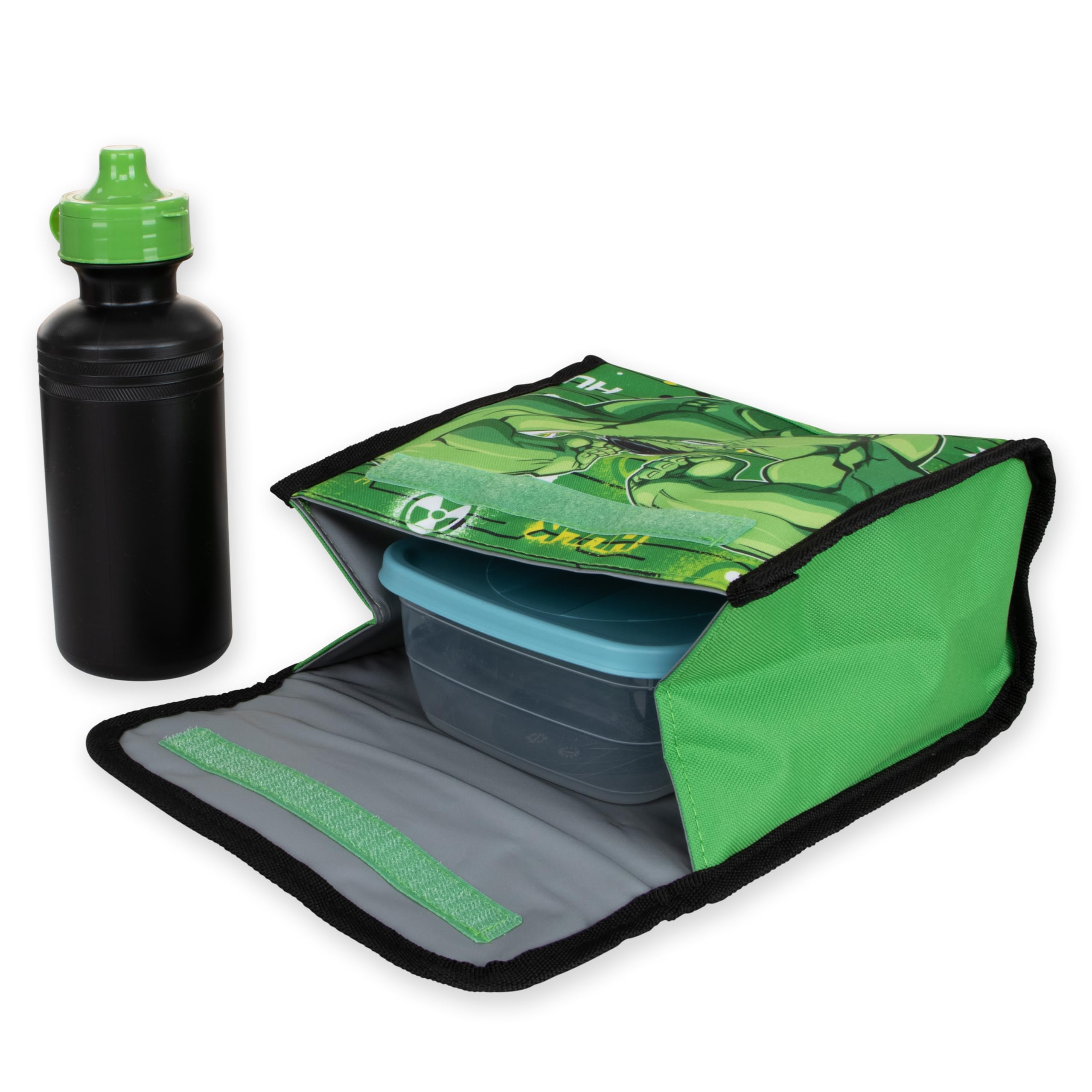 Marvel Supereroi Personaggi | Zaino Hulk | Zainetto Hulk | Borsa Bambino | Zaino Con Astuccio | Set Asilo | One Size Verde