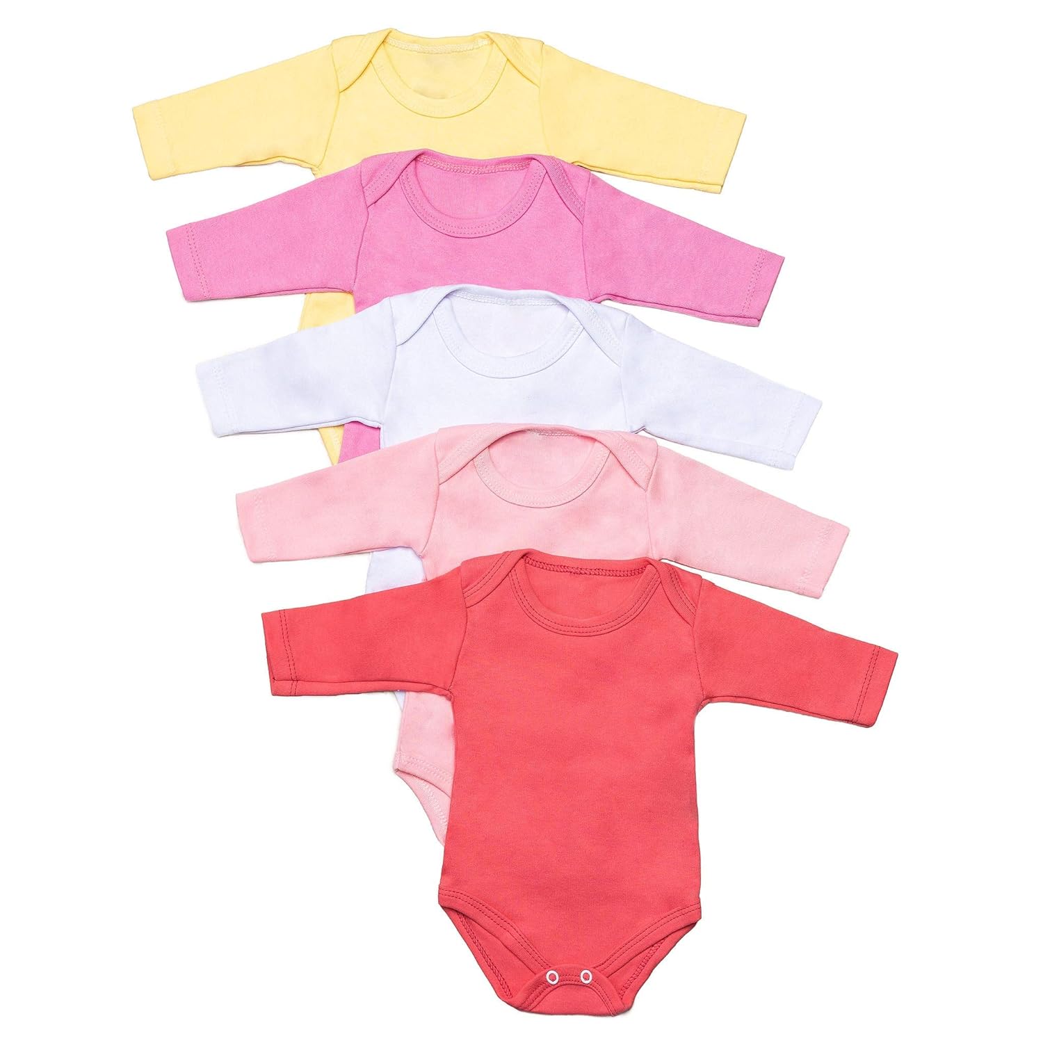 Body Bebê Kit 5 Peças Manga Longa Liso Algodão em promoção! Veja a oferta e mais achadinhos de Bebês Hoje é o melhor dia para comprar Body Bebê Kit 5 Peças Manga Longa Liso Algodão com aquele preço maroto! Promoção! Aproveite a oferta!