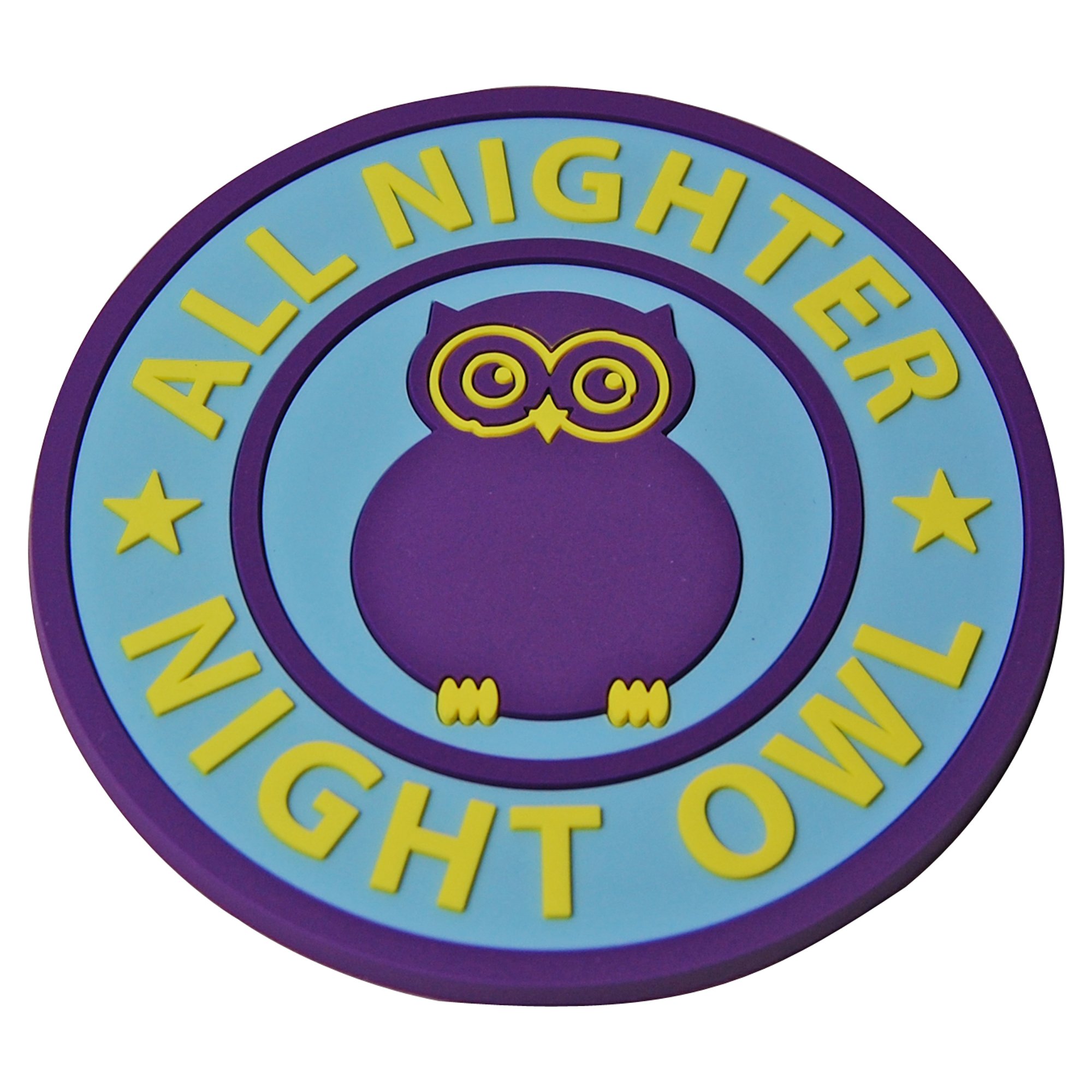 Pop Art Products Multicolor Northern Soul Coaster - All Nighter Night Owl Northern Soul Drinks Coaster