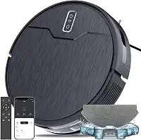 Betboyles Robot aspirador e esfregona, aspirador robô, 6 modos de limpeza, balde de água de grande capacidade, autocarga, WiFi/App/Alexa, ideal para pisos duros, tapetes, pelo de animais de estimação