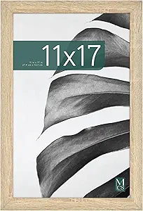 MCS Studio Gallery 11x17 Picture Frame Natural Woodgrain, Rectangle Photo Frame for Photos, Posters & Art Prints (1-Pack)