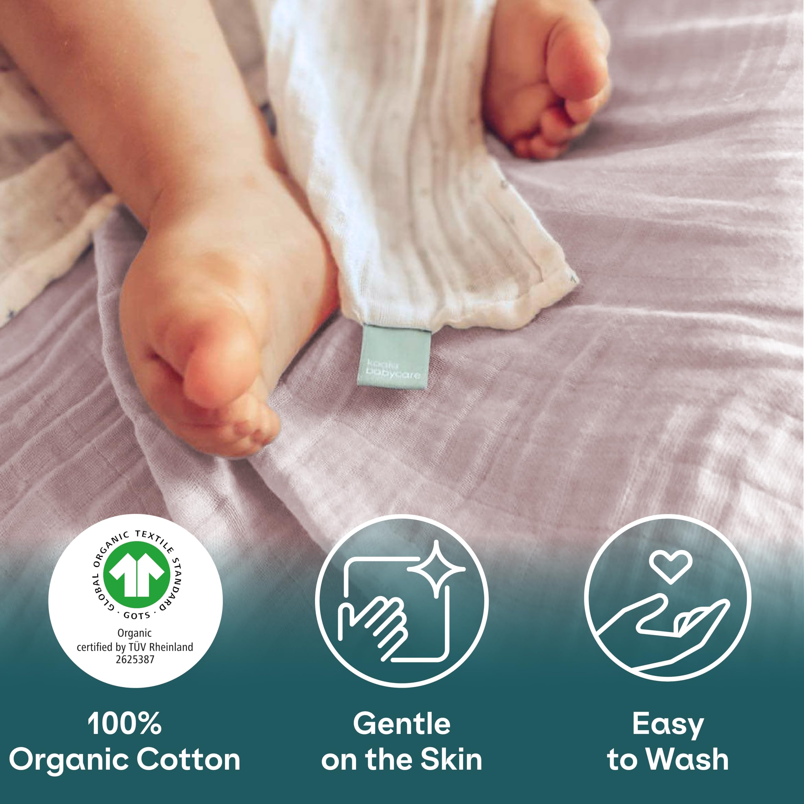 Koala Babycare - Mussole Neonato Cotone 100% - 3 Pz 80x80cm - Ideale come Regalo Neonati - Rosa