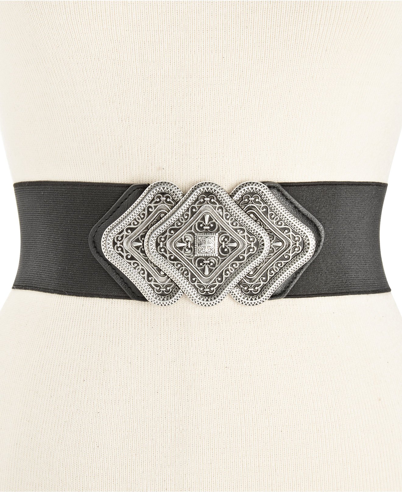 Style & Co.Trio Interlock Stretch Belt (Small/Medium)