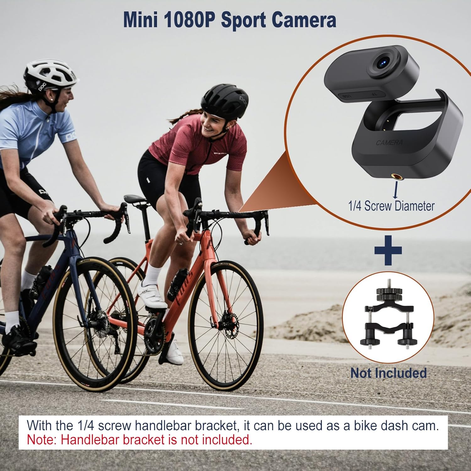 Portable 1.47'' Screen Thumb Mini 1080P Body/Sports/Pets Camera, Dual Battery with Magnetic Plus Battery Compartment, Dog Collar (Black)