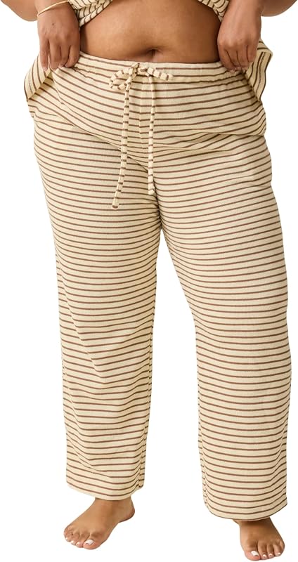 Pantalones de estar por casa premamá Kindred Bravely Luxe Terry, desde embarazo hasta posparto | Pantalón de felpa suave con bolsillos y cintura con cordón ajustable. Pantalones de pierna recta, ligeros, transpirables y relajados.