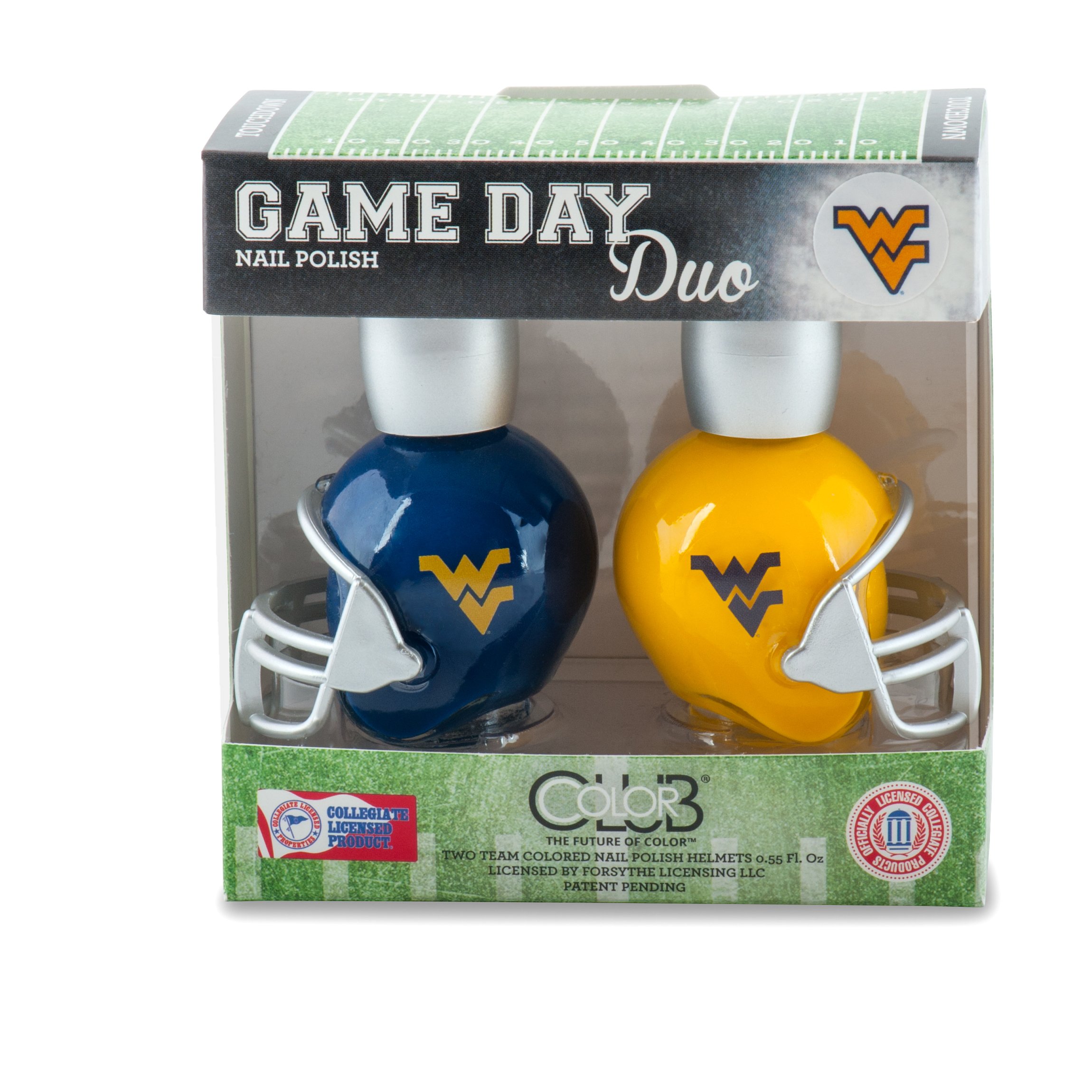 Forsythe Cosmetic Group and Licensing NCAA Game Day Duo Nail Polish - West Virginia