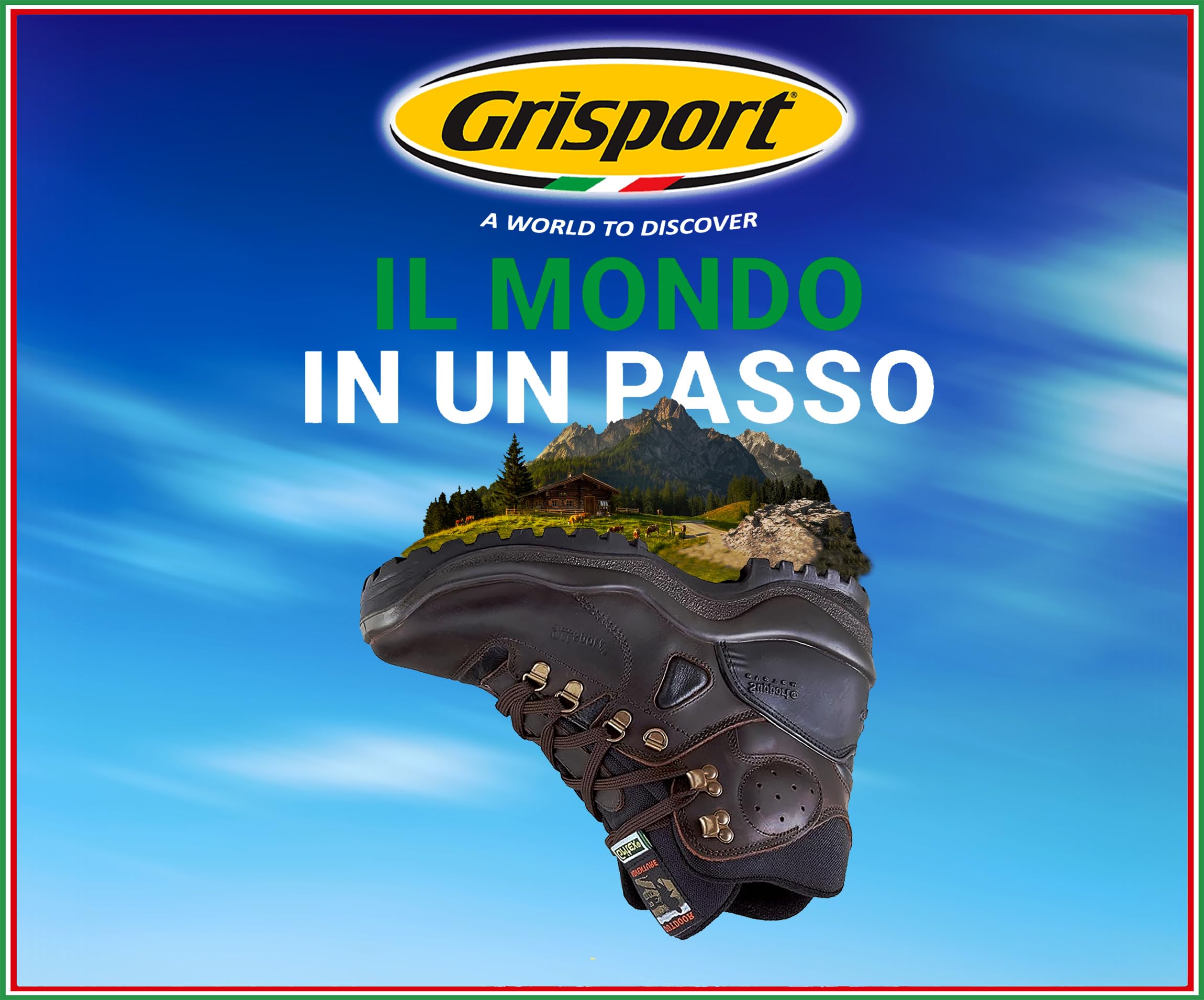 Grisport Scarpe Uomo Escursionismo Camminata Scarponi Montagna Stivali Impermeabili Pelle Lontra Dakar Trekking 629DV.9G (Marrone, 43)