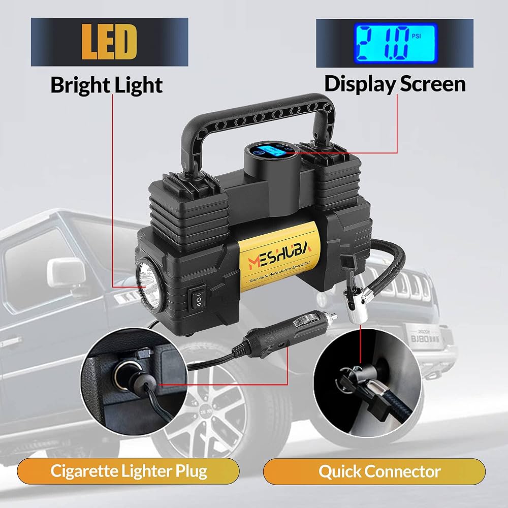★タイヤポンプ 車 150PSI タイヤインフレータ エアコンプレッサー 空気圧 Amazon | ポータブルエアコンプレッサー、タイヤインフレーター