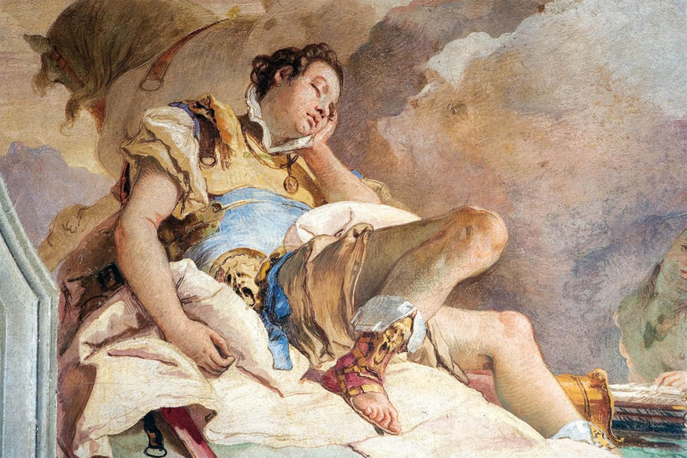 Posteriik No Frame Famous Print Pop Art Wall Art Graffiti Detail Of Rinaldo By Battista Tiepolo Art Prints For Home Decor 60X90cm