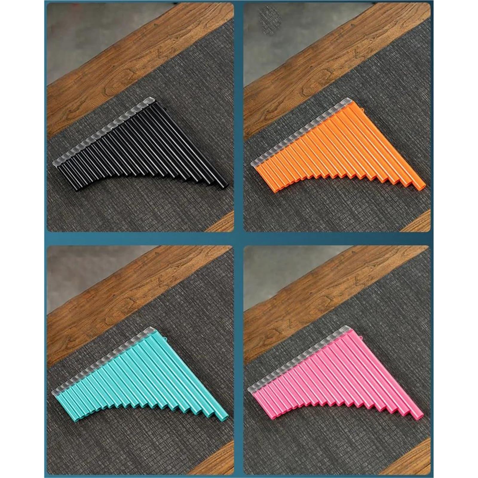 Pan Flute Instrument 16/18 Pipe Pan Flute G-G3 Key Pan Pipes ABS Panpipes Chinese Traditional Woodwind Instrument With Carry Bag(18 D)