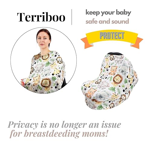 Miniatura 4 de Funda de lactancia para lactancia materna recién nacida, toldo multiusos para cochecito infantil, asiento de coche unisex y funda para silla alta -