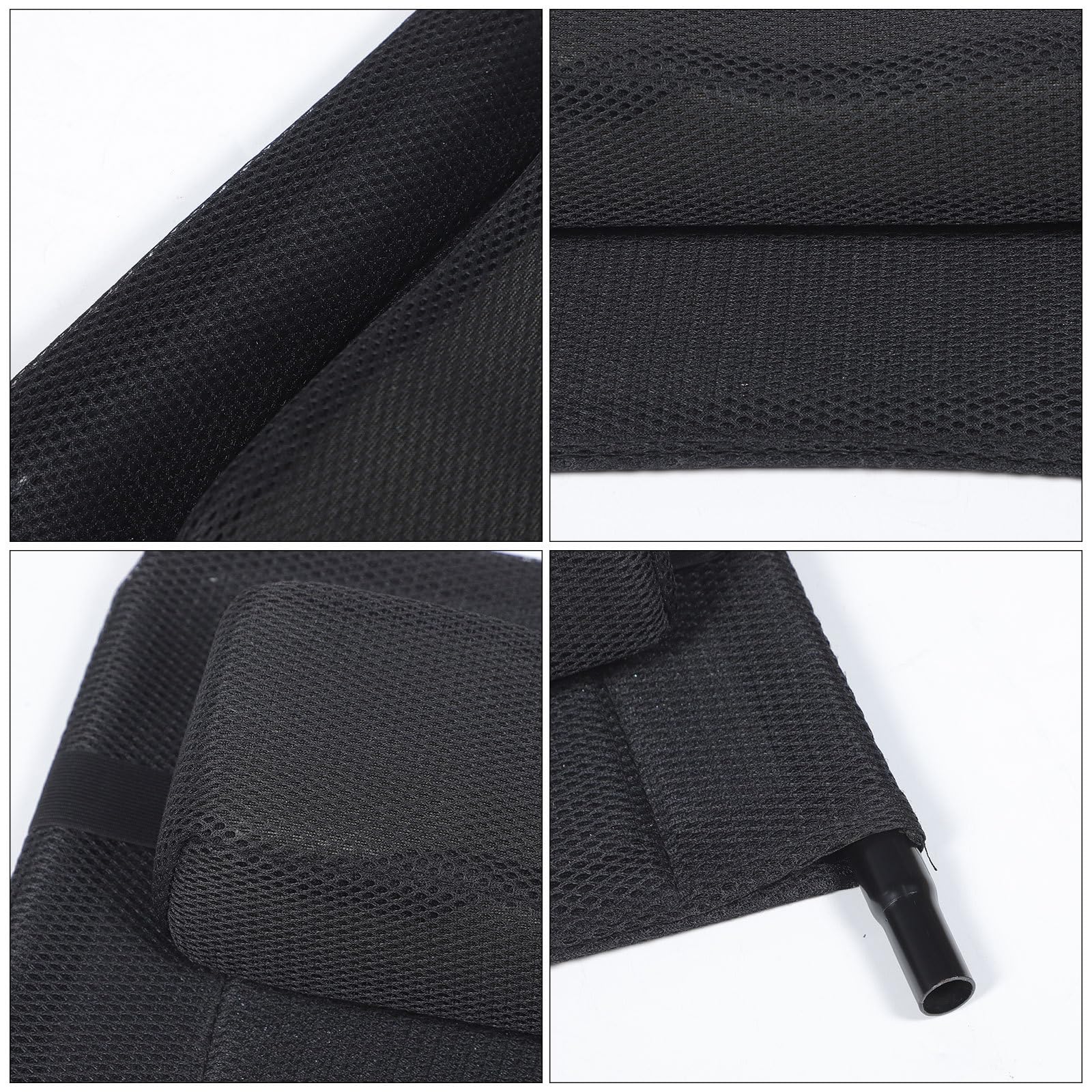Respaldo Alto de Malla para Silla de Ruedas Extensor Extraíble y Soporte Cervical Adaptado para Personas Movilidad Reducida en Silla Reclinable
