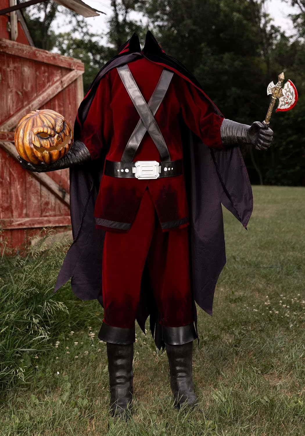 Fun Costumes 6 FT Spooky Life Size Headless Horseman Halloween Animatronic Decoration, Scary Animatronics Outdoor Indoor Decor Standard